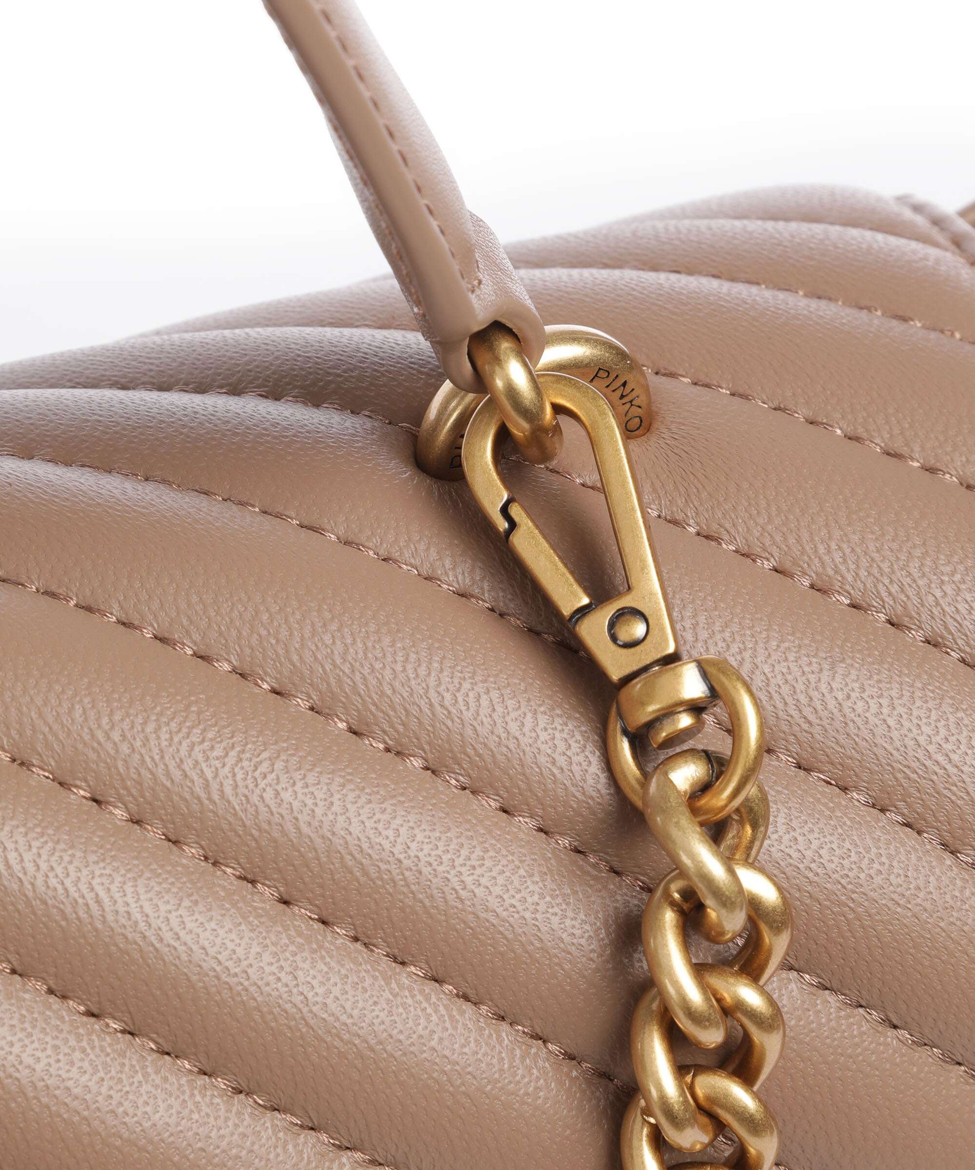 Pinko Love Lady Puff Big Handbag biscotto zenzero - Image 5