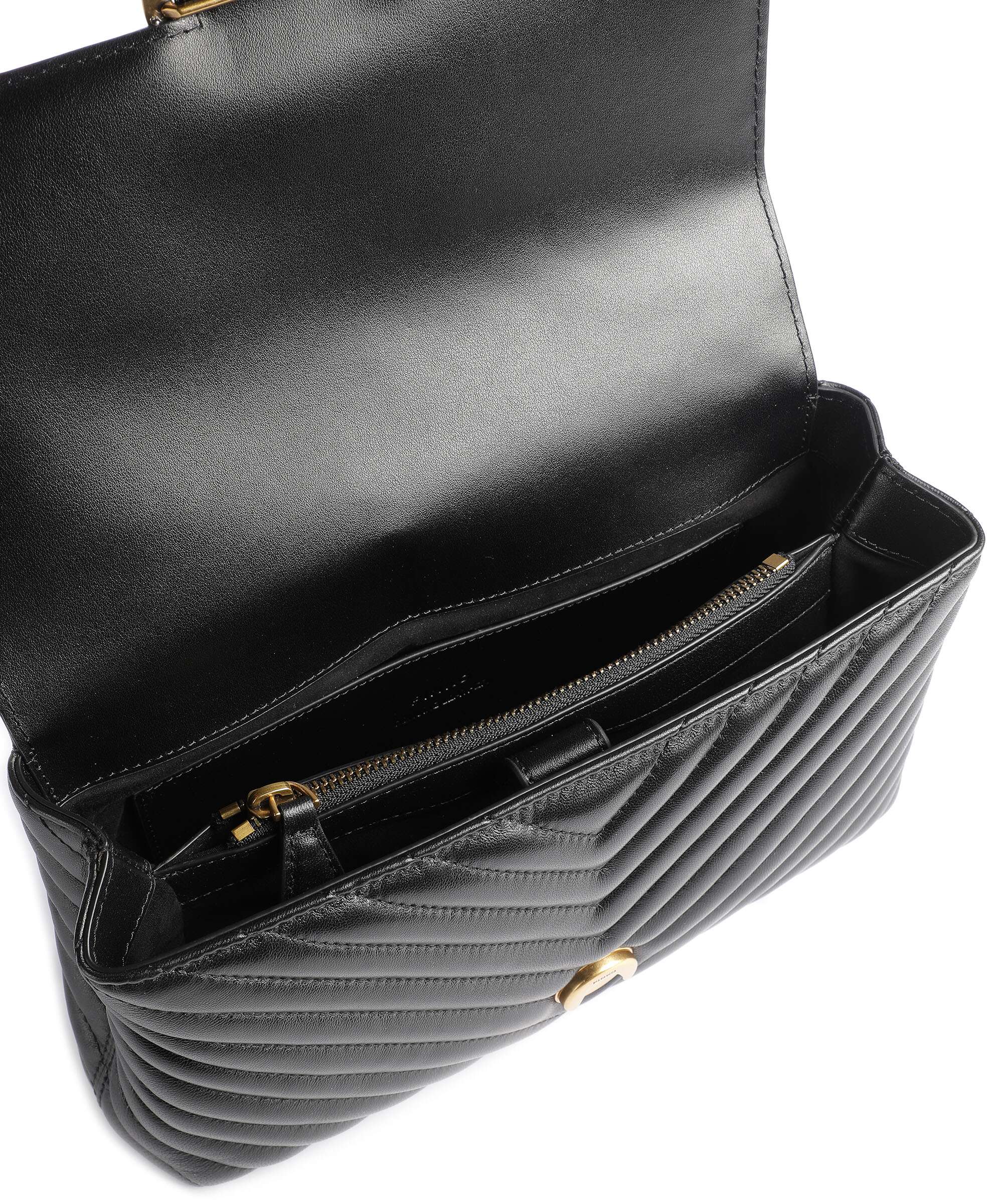 Pinko Love Lady Puff Classic Handbag nero/antique gold - Image 5