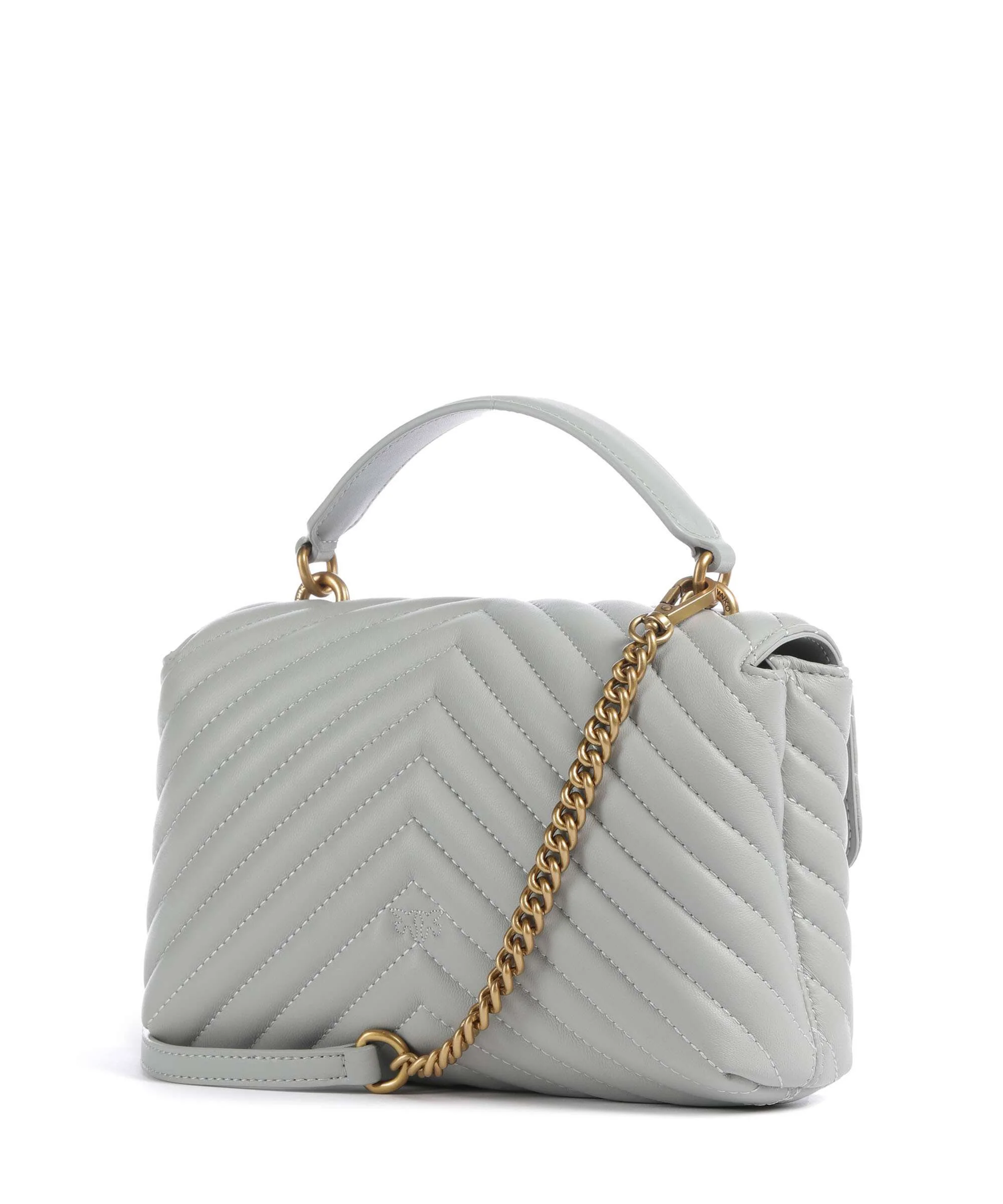 Pinko Love Lady Puff Mini Handbag grigio perla/antique gold - Image 2