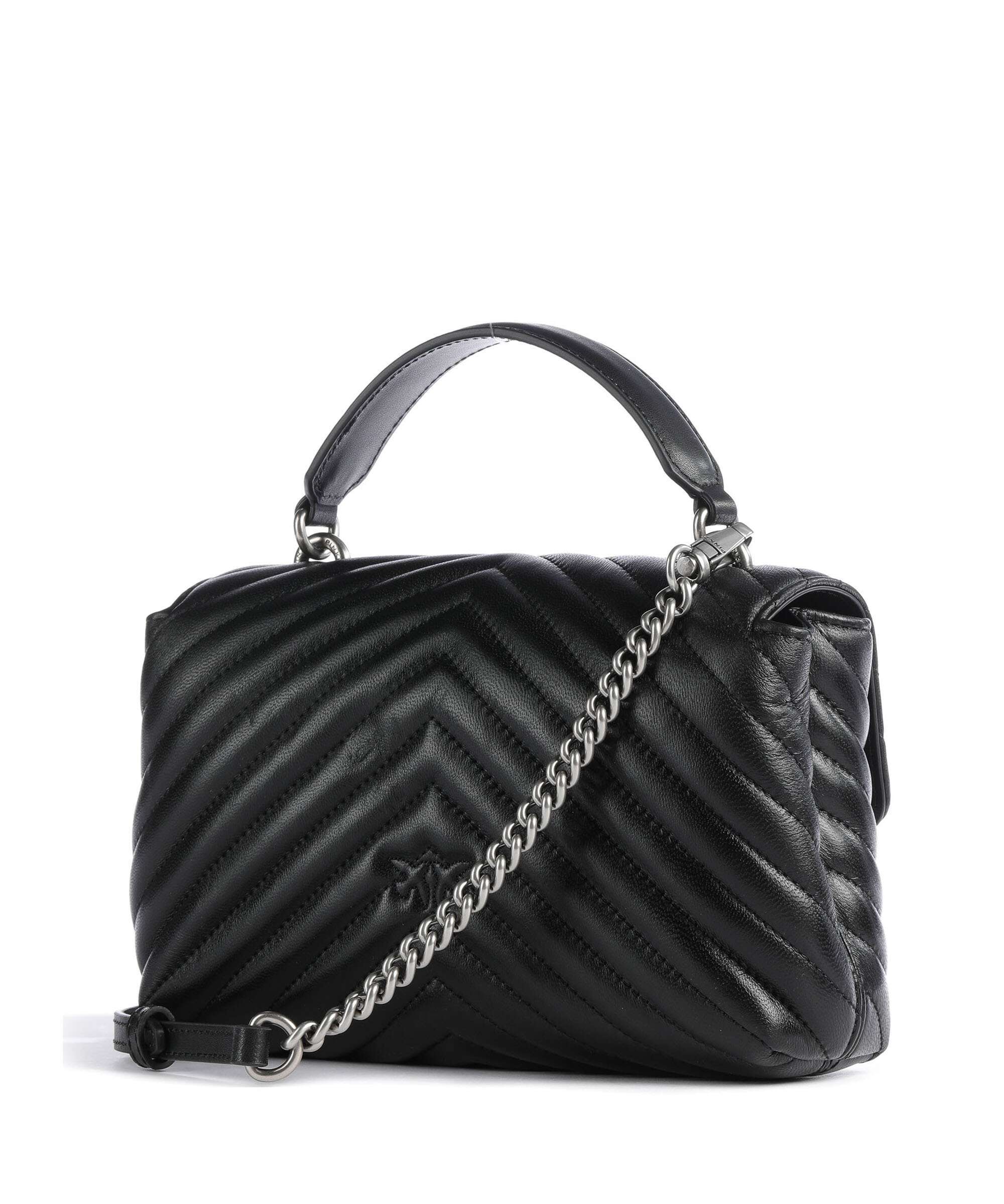 Pinko Love Lady Puff Mini Handbag nero/old silver - Image 2