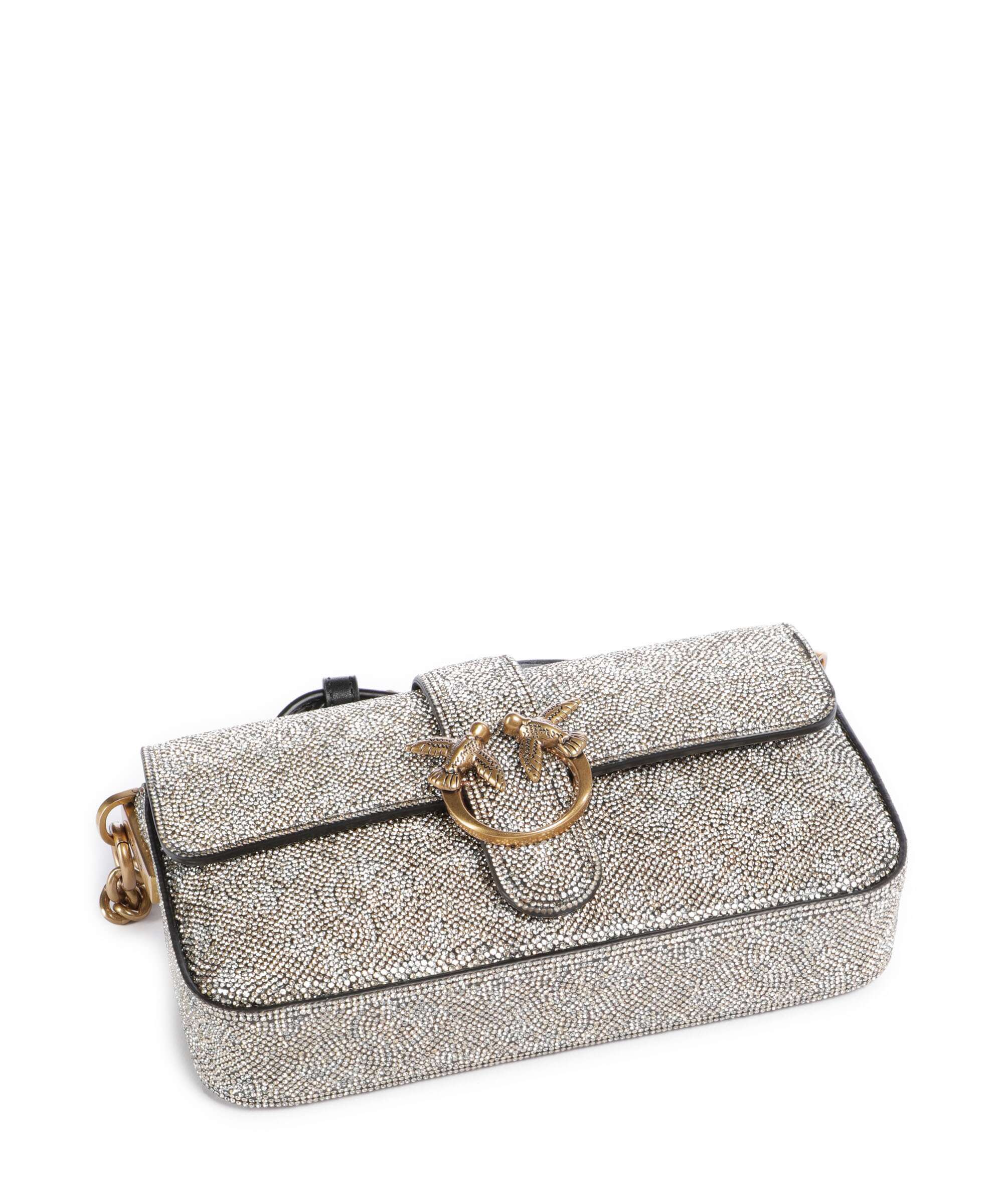 Pinko Love One Baby Slouchy Crossbody bag oro/antique gold - Image 6
