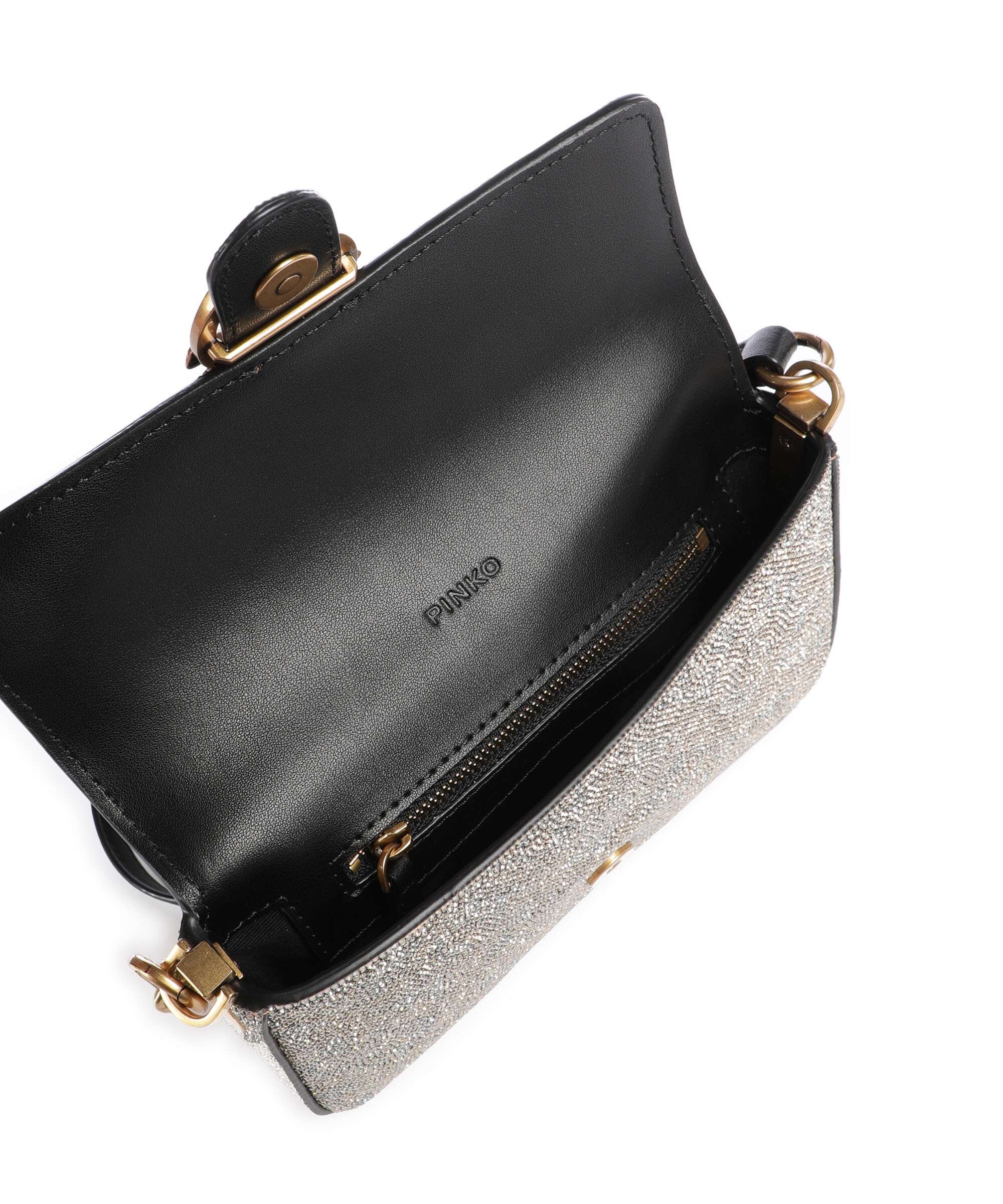 Pinko Love One Baby Slouchy Crossbody bag oro/antique gold - Image 7