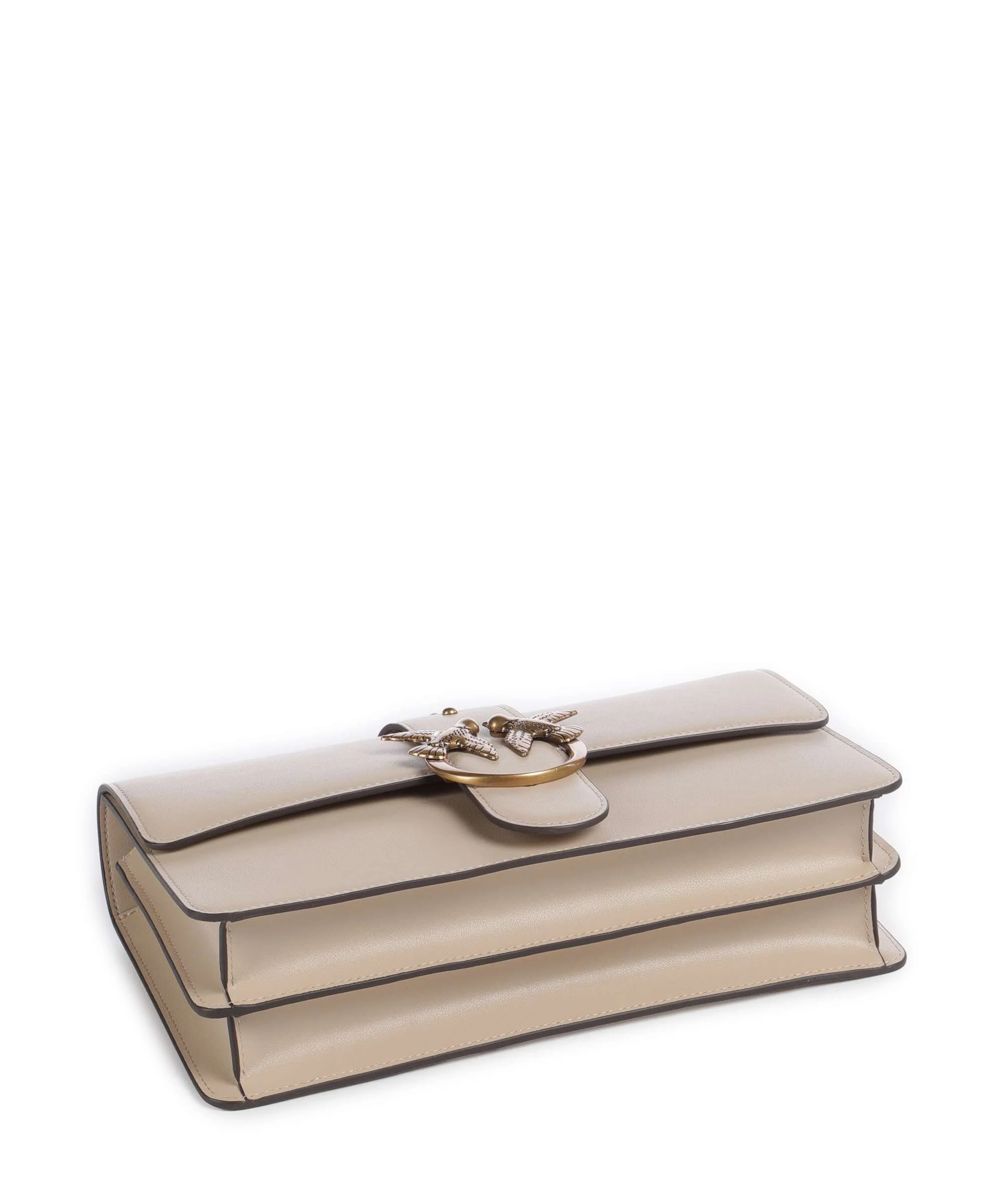 Pinko Love One Classic Crossbody bag beige/grigio fumo/antique gold - Image 5