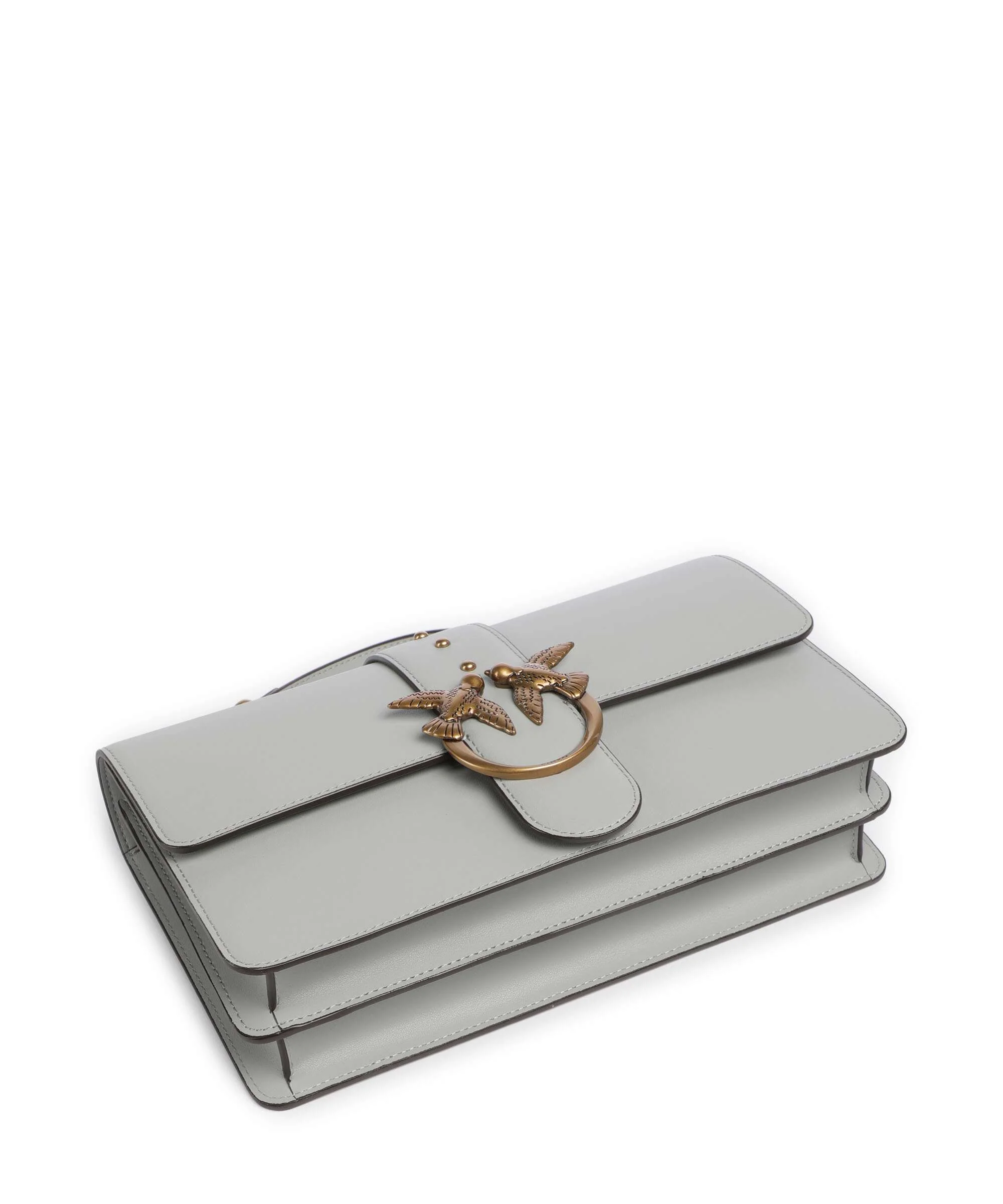Pinko Love One Classic Crossbody bag grigio perla/antique gold - Image 5