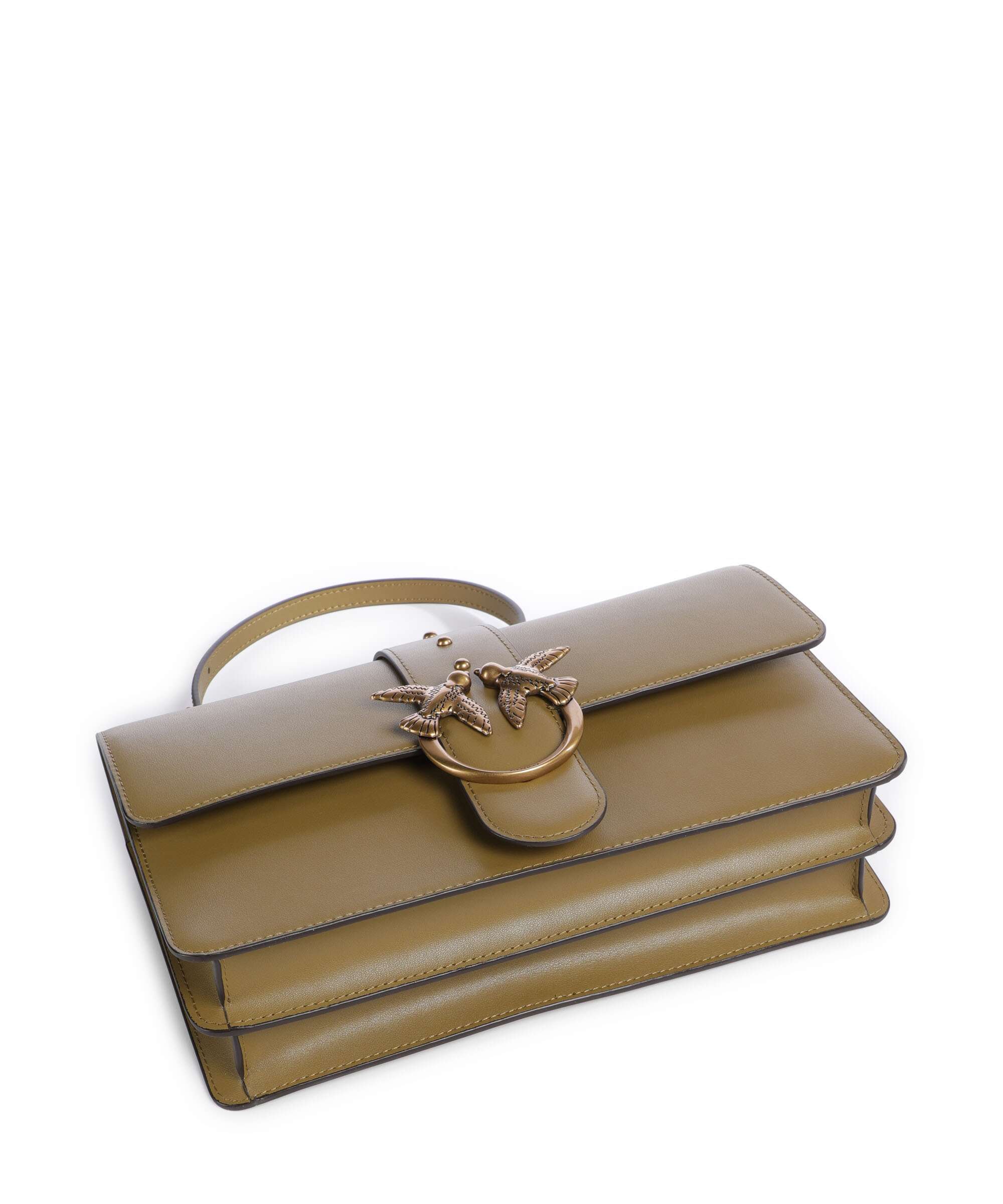 Pinko Love One Classic Crossbody bag verde canguro/antique gold - Image 5
