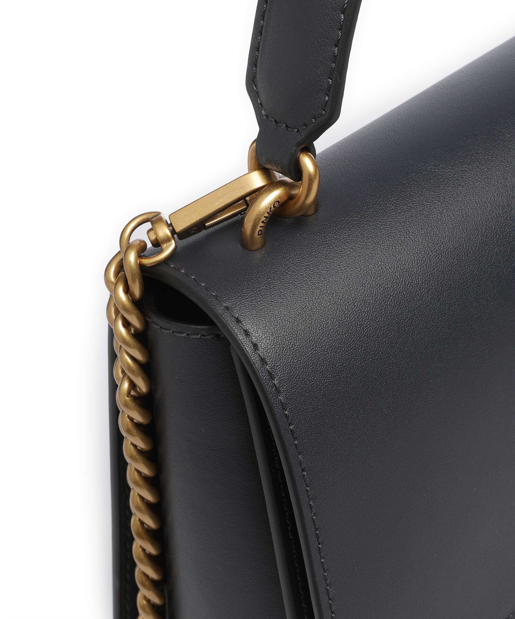 Pinko Love One Classic Handbag grigio asfalto/antique gold - Image 4