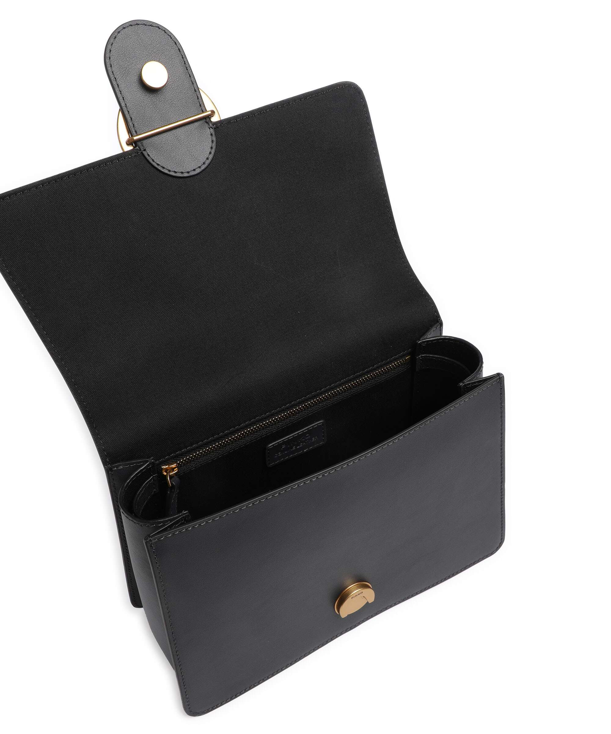 Pinko Love One Classic Handbag grigio asfalto/antique gold - Image 6