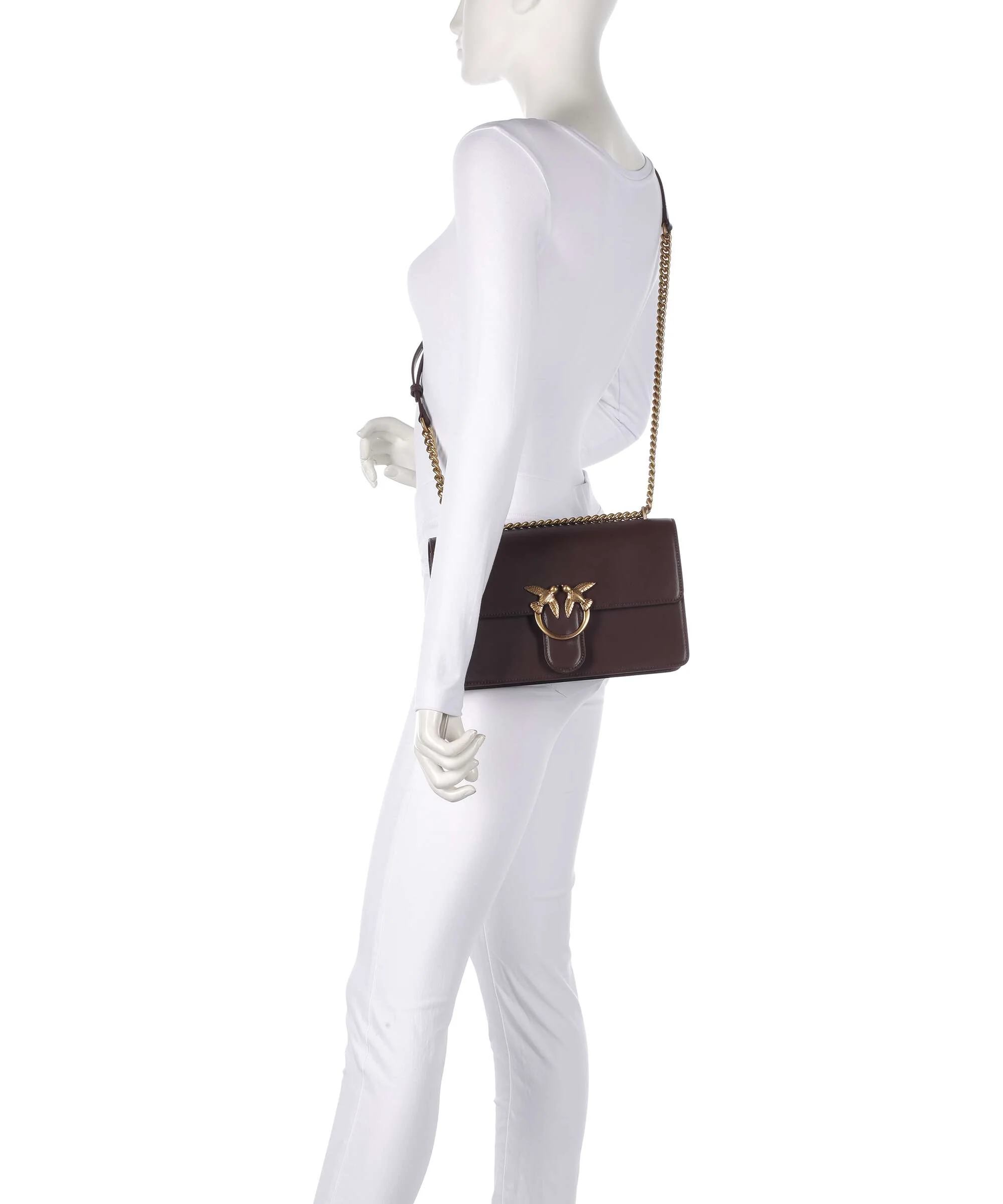 Pinko Love One Classic Shoulder bag uva di catawba/antique gold - Image 3