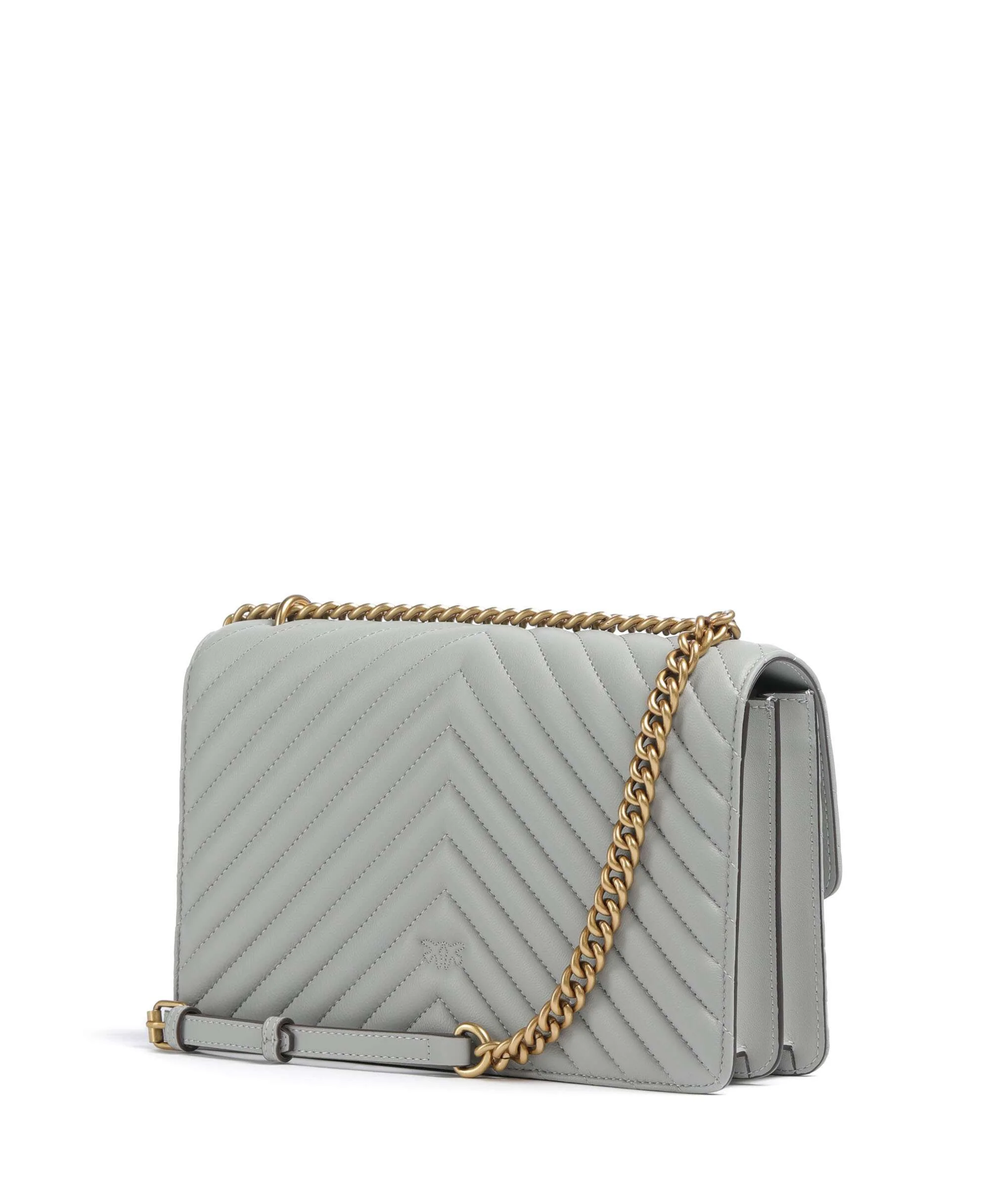 Pinko Love One Classic Shoulder bag grigio perla/antique gold - Image 2