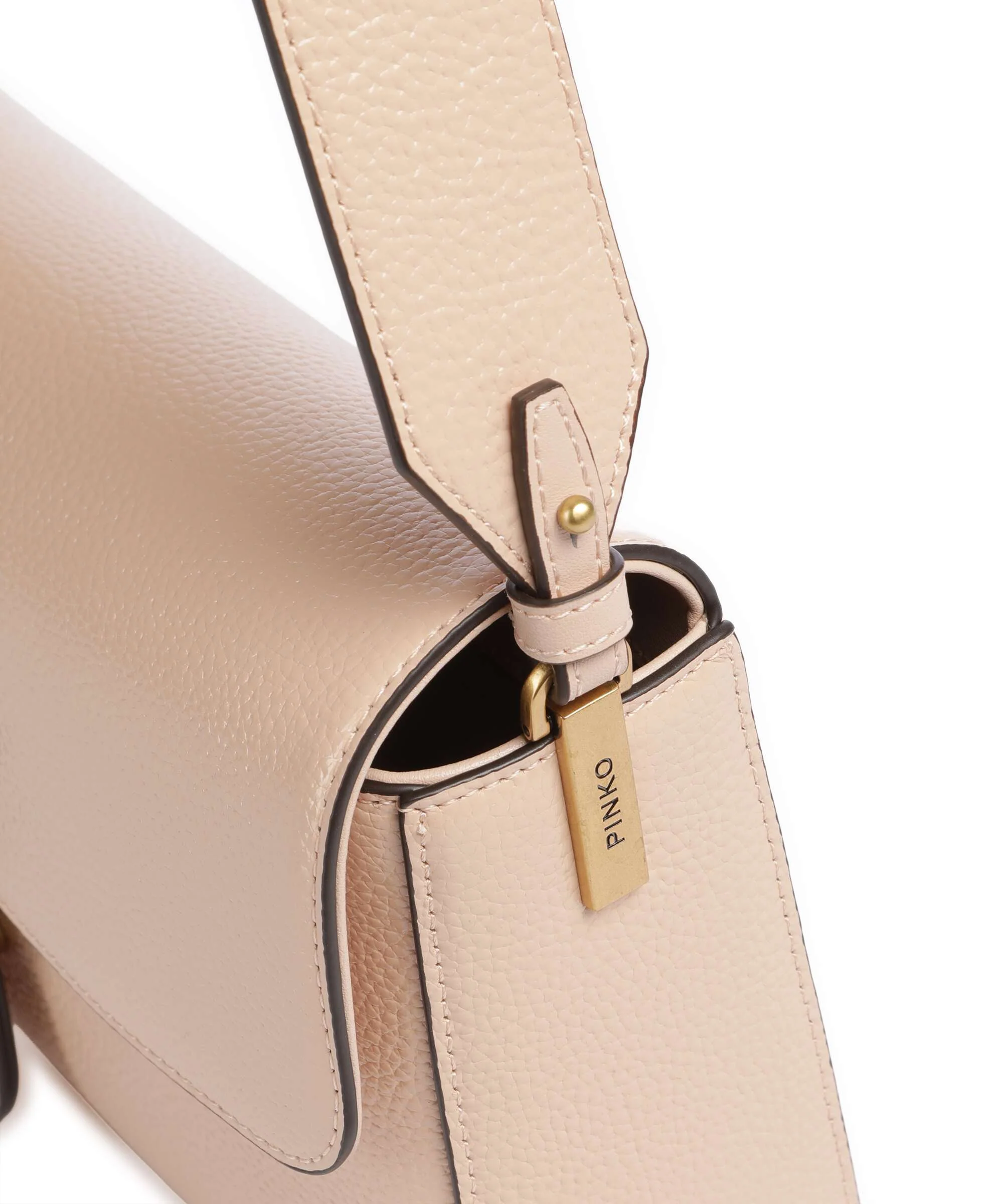 Pinko Love One Classic Slouchy Shoulder bag light pink/antique gold - Image 4