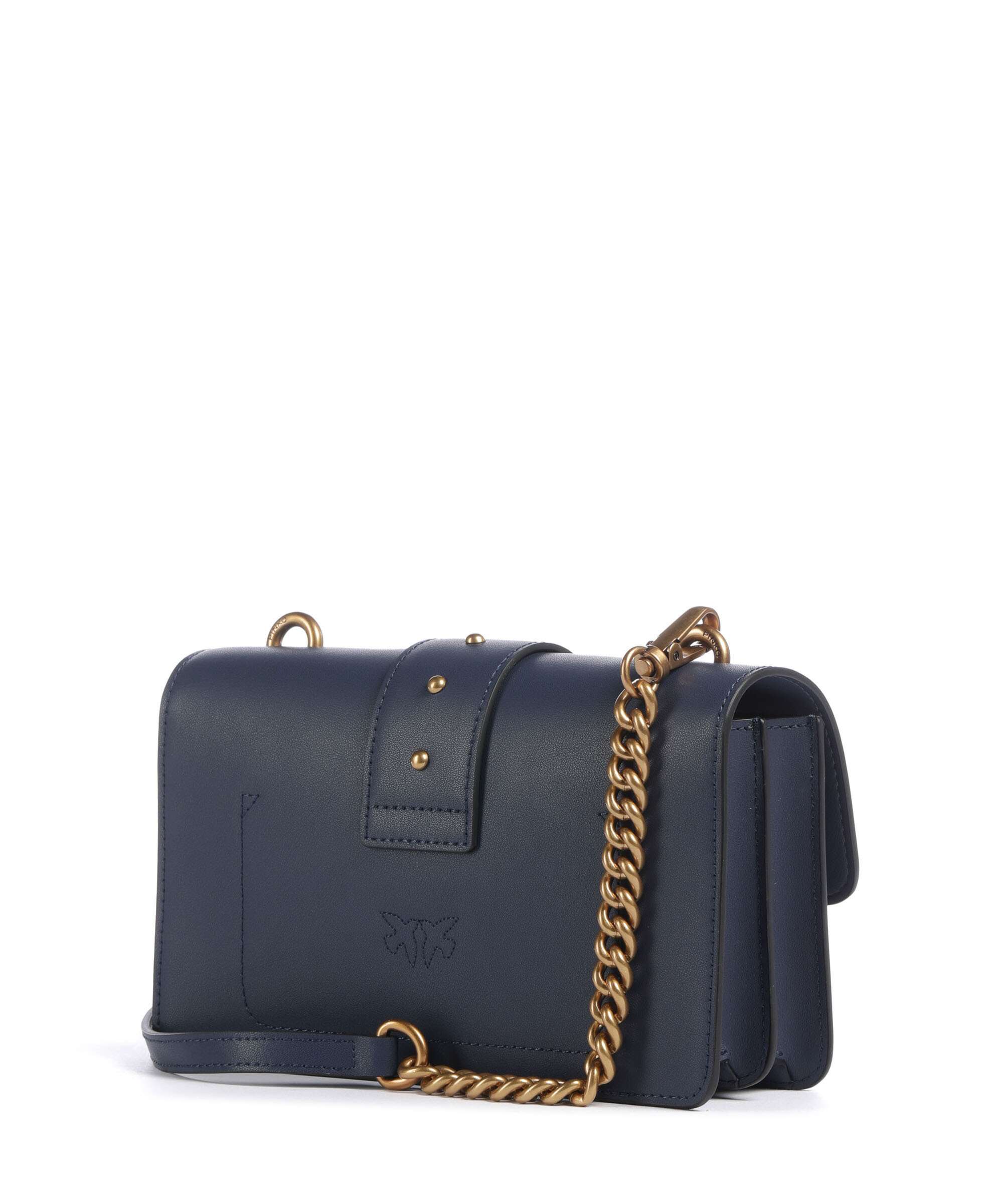 Pinko Love One Mini Crossbody bag blu indaco ombroso/antique gold - Image 2