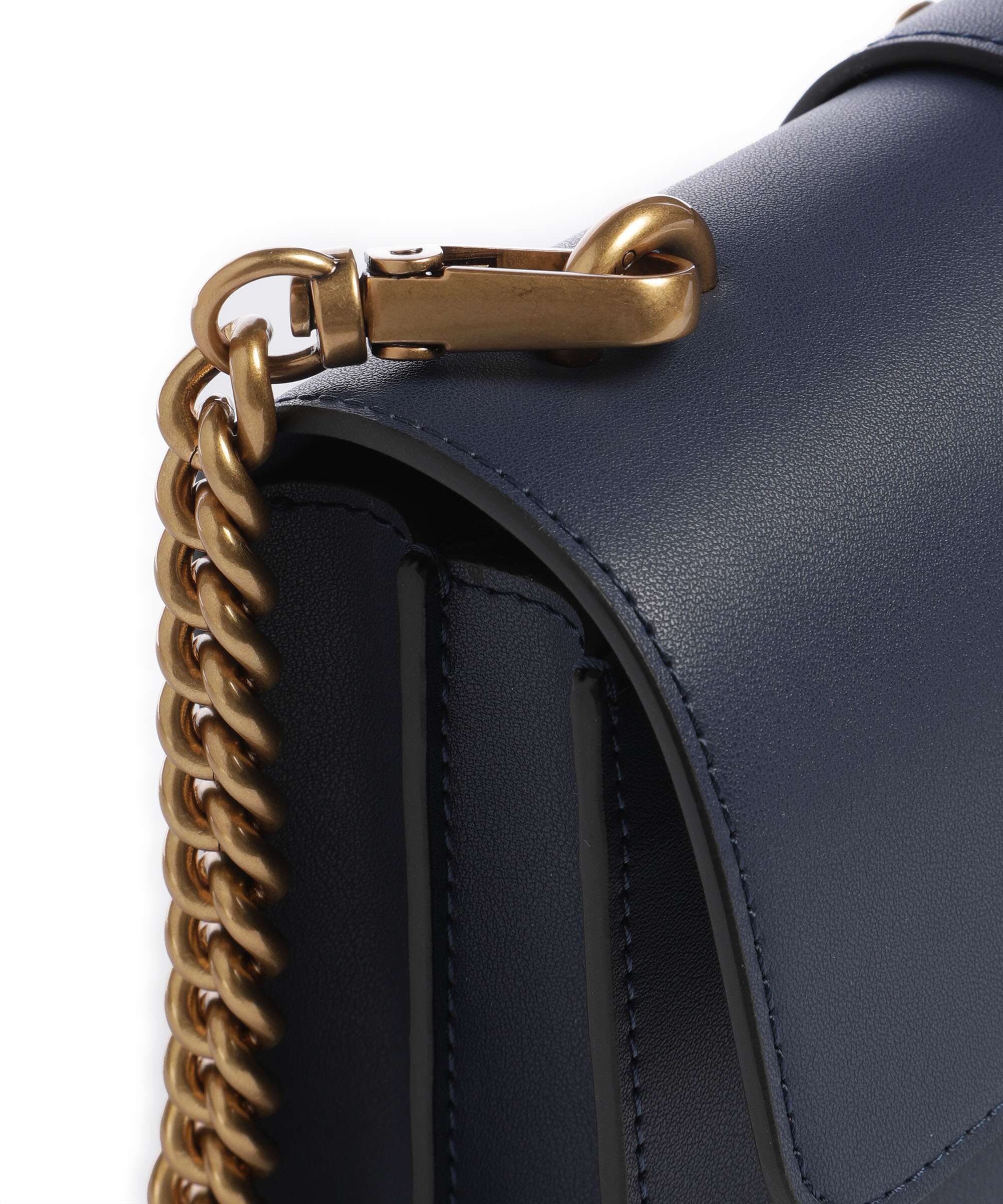 Pinko Love One Mini Crossbody bag blu indaco ombroso/antique gold - Image 4