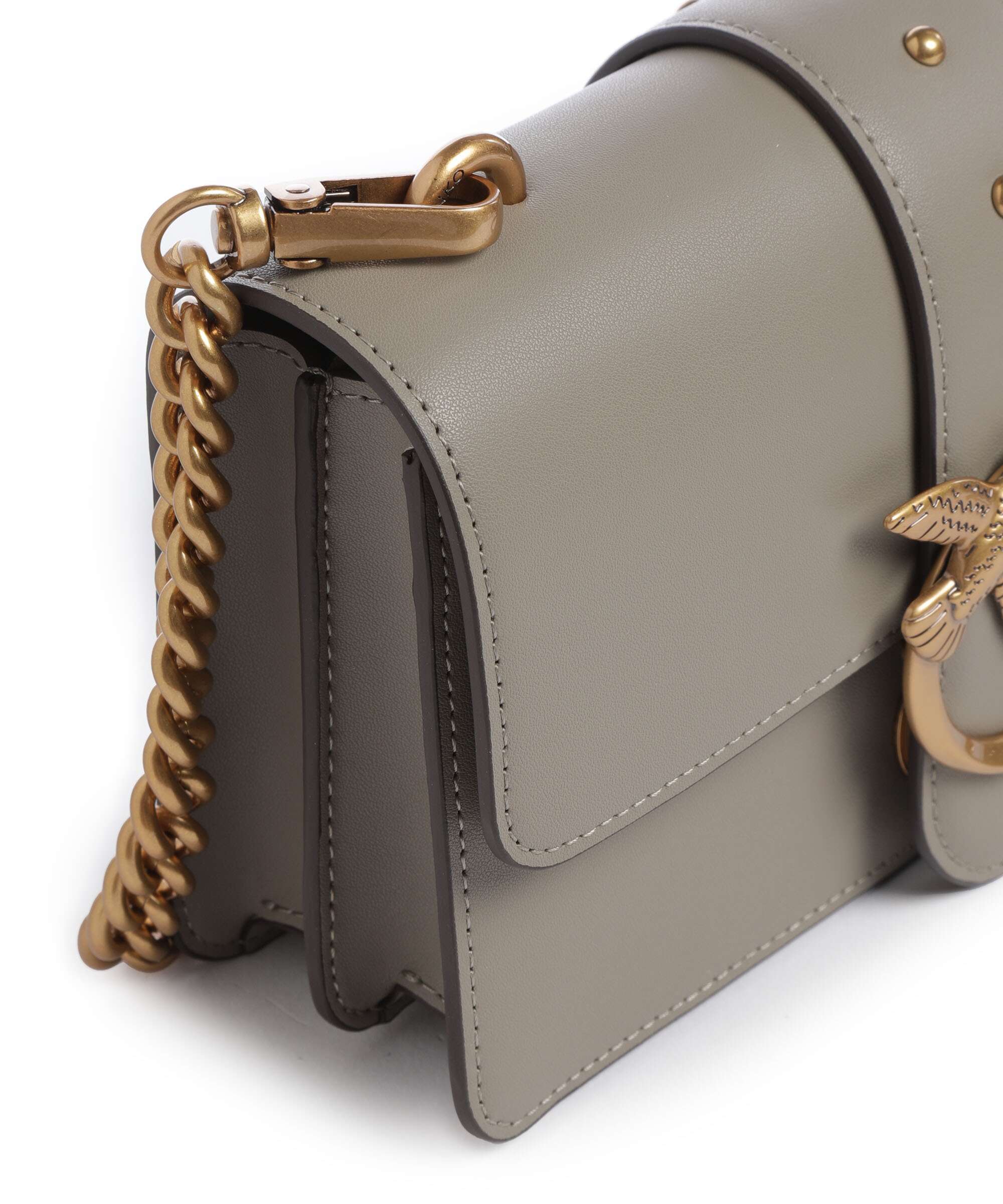 Pinko Love One Mini Crossbody bag noce/antique gold - Image 4