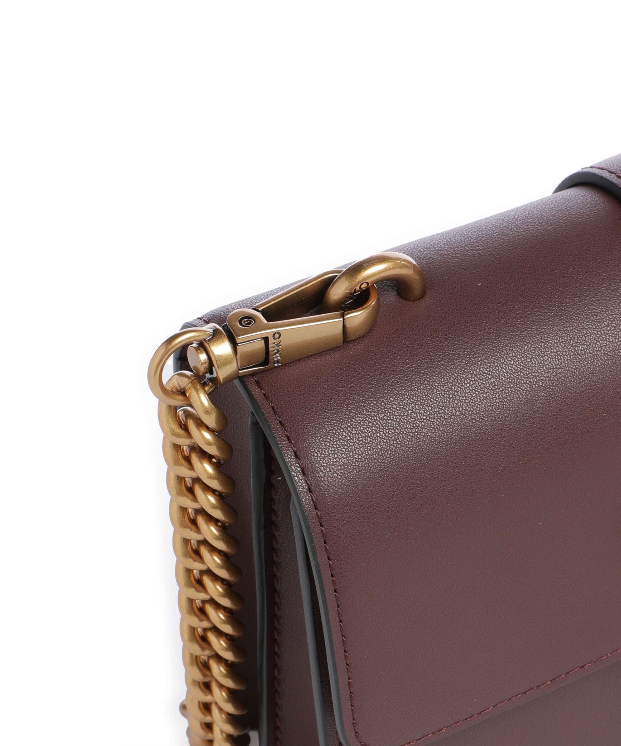 Pinko Love One Mini Crossbody bag cioccolato amaro/antique gold - Image 4