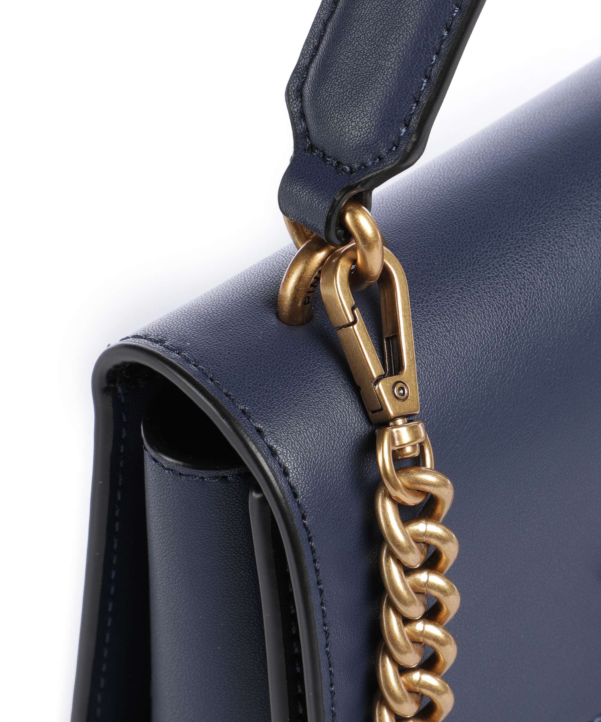 Pinko Love One Mini Handbag blu indaco ombroso/antique gold - Image 4