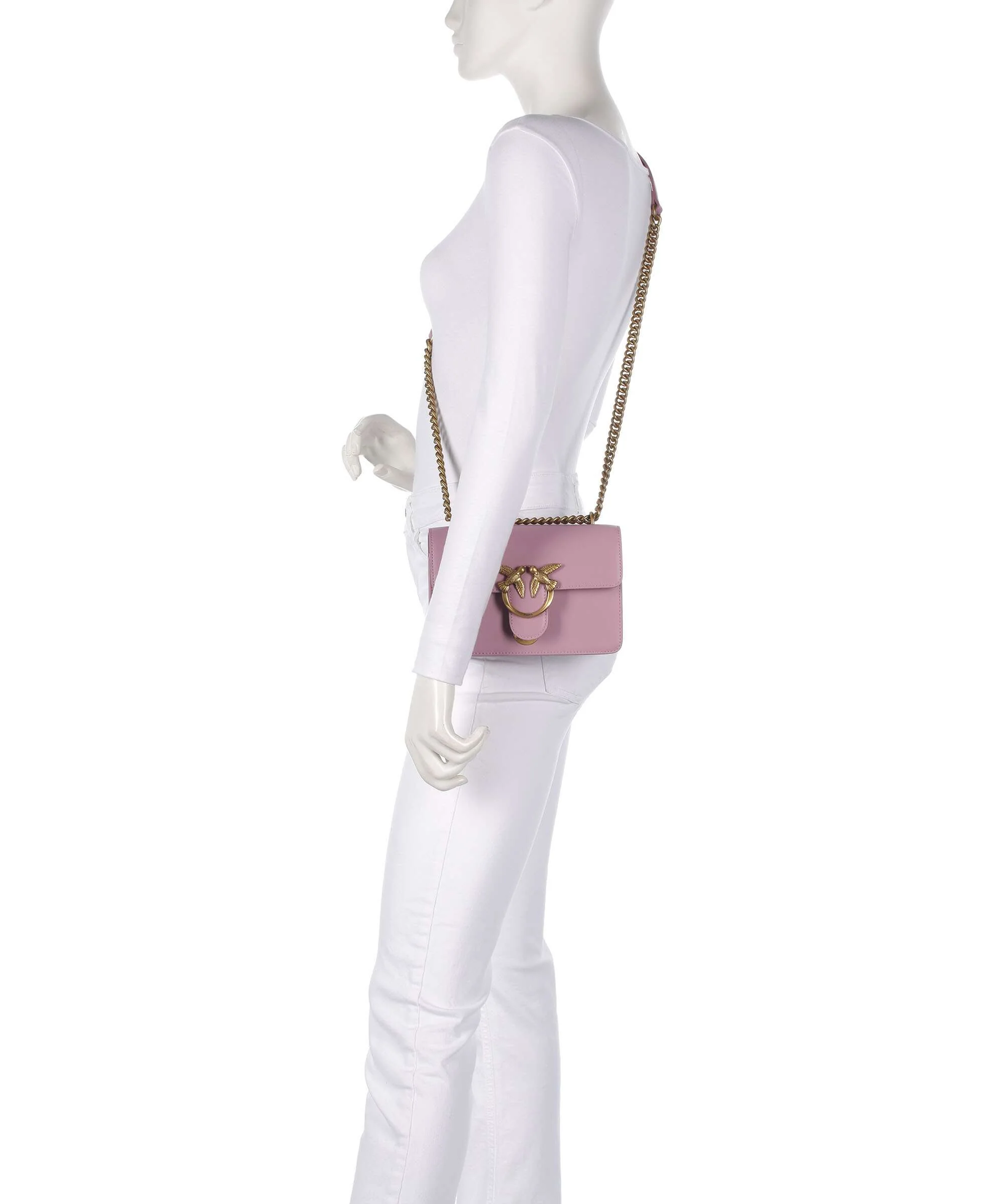 Pinko Love One Mini Shoulder bag viola/antique gold - Image 3