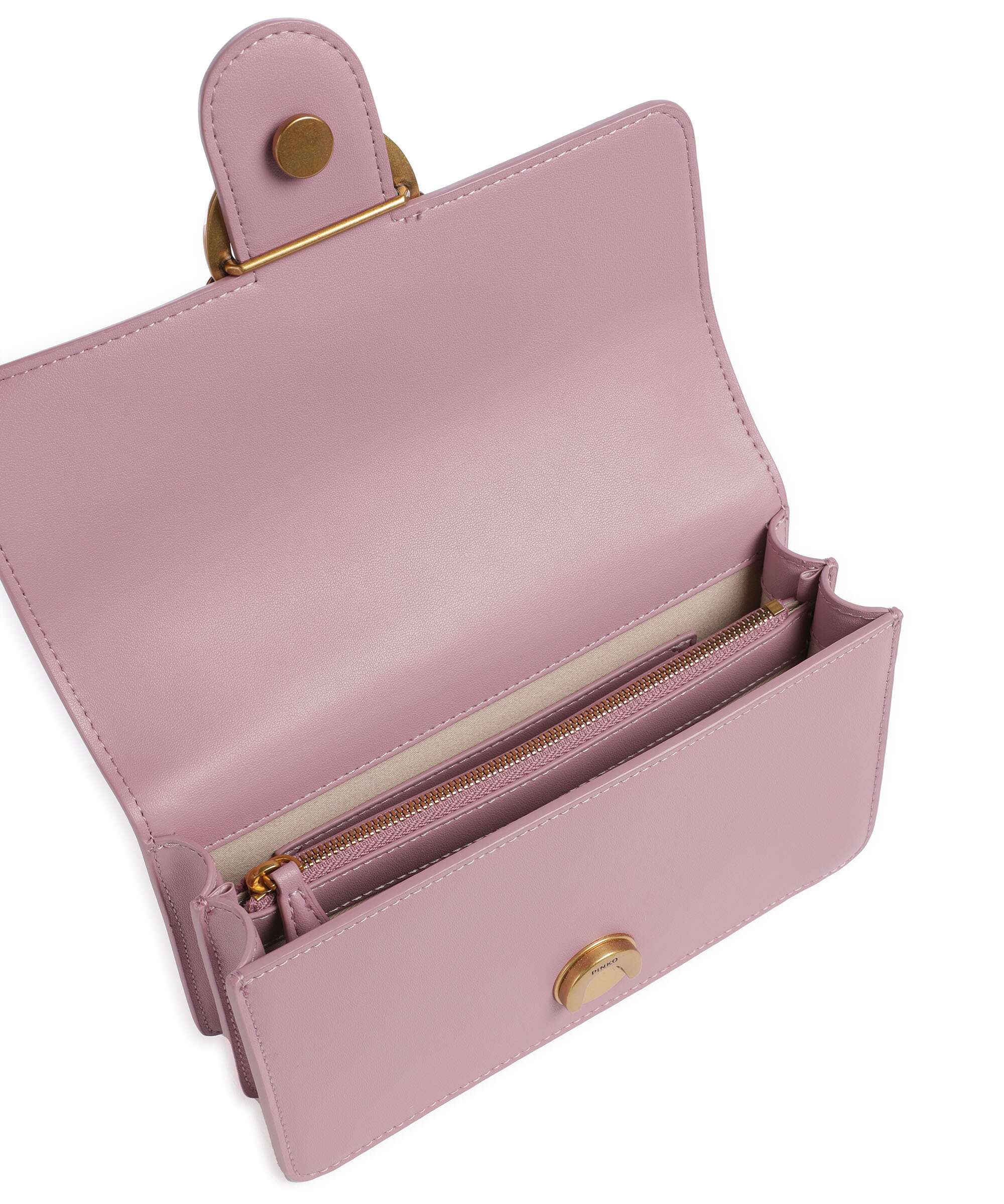 Pinko Love One Mini Shoulder bag viola/antique gold - Image 7