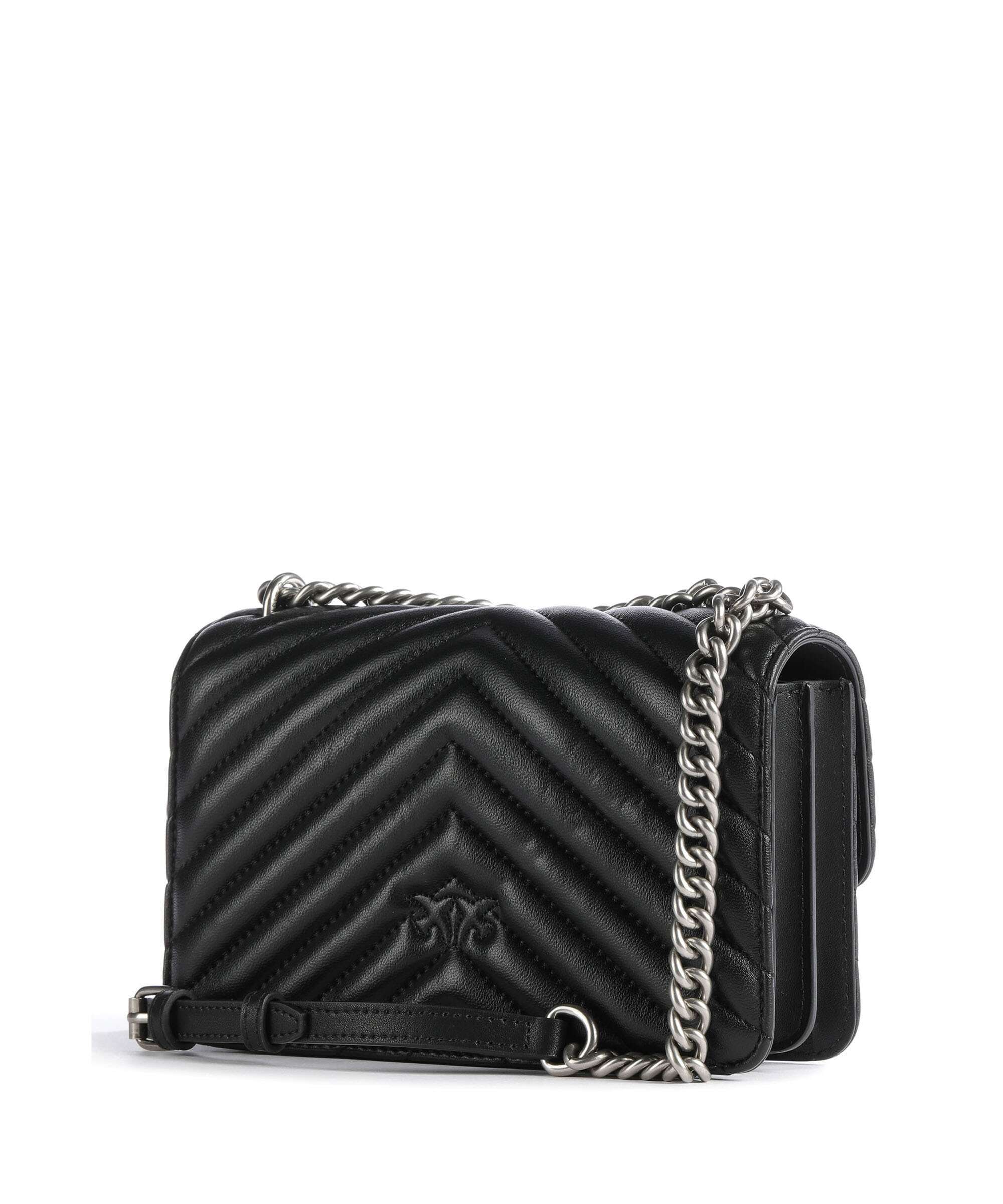Pinko Love One Mini Shoulder bag nero/old silver - Image 2