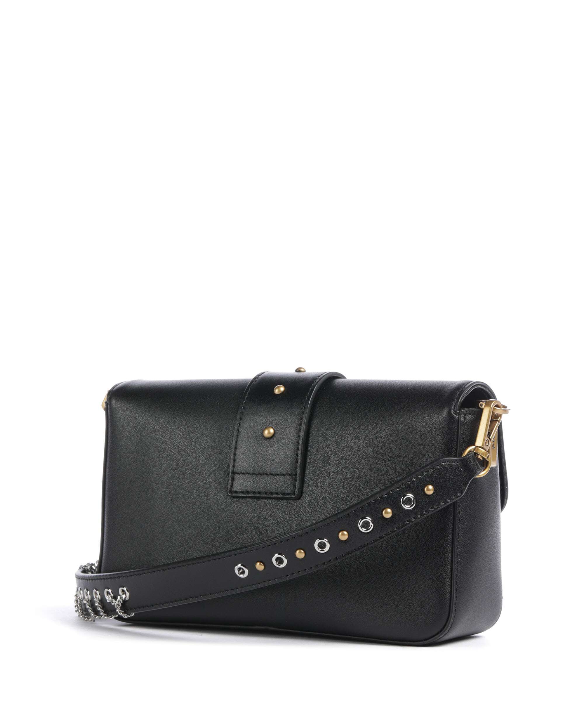 Pinko Love One Mini Slouchy Charms Crossbody bag nero/antique gold - Image 2