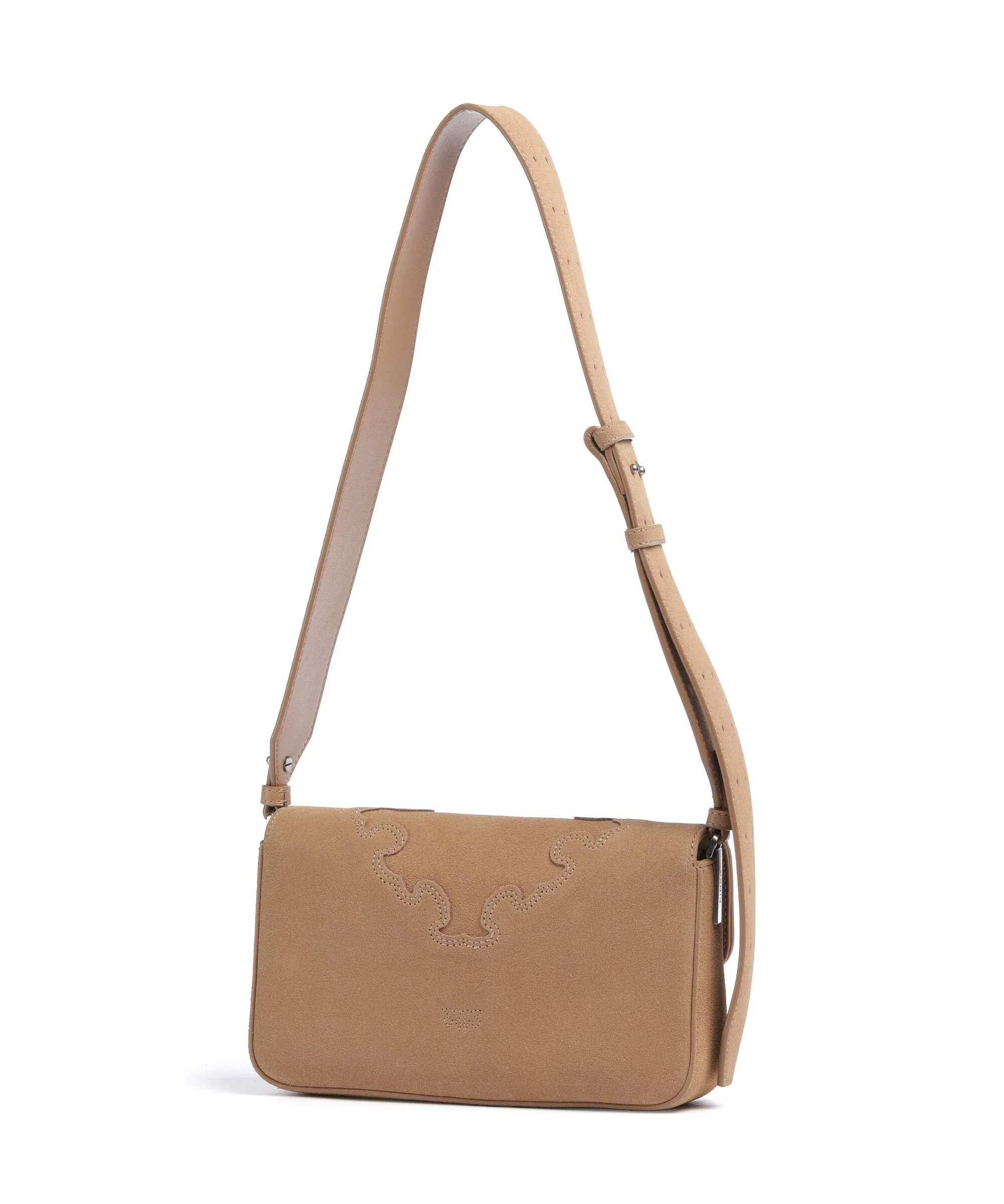 Pinko Love One Mini Slouchy Crossbody bag beige/scoiattolo/old silver - Image 2