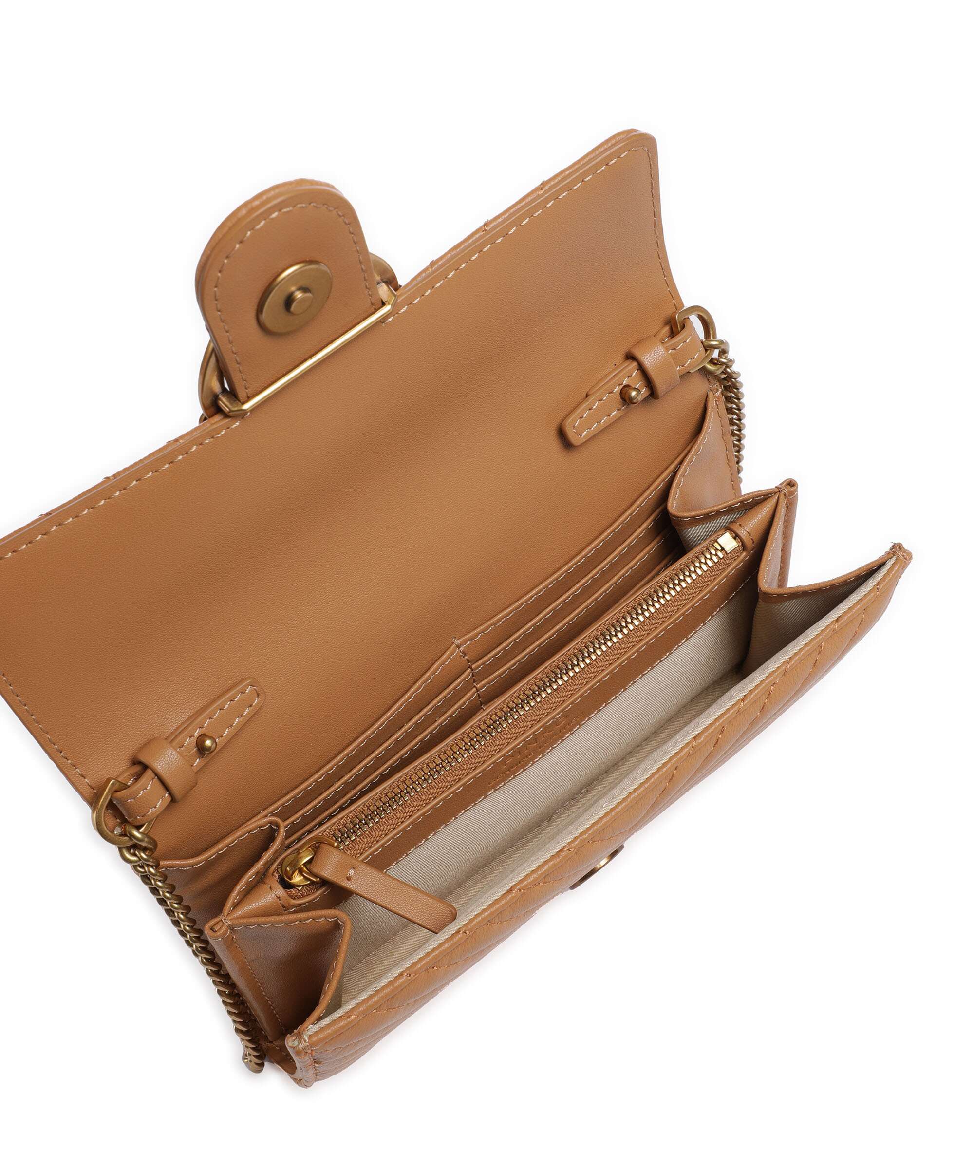 Pinko Love One Wallet torrone/antique gold - Image 6