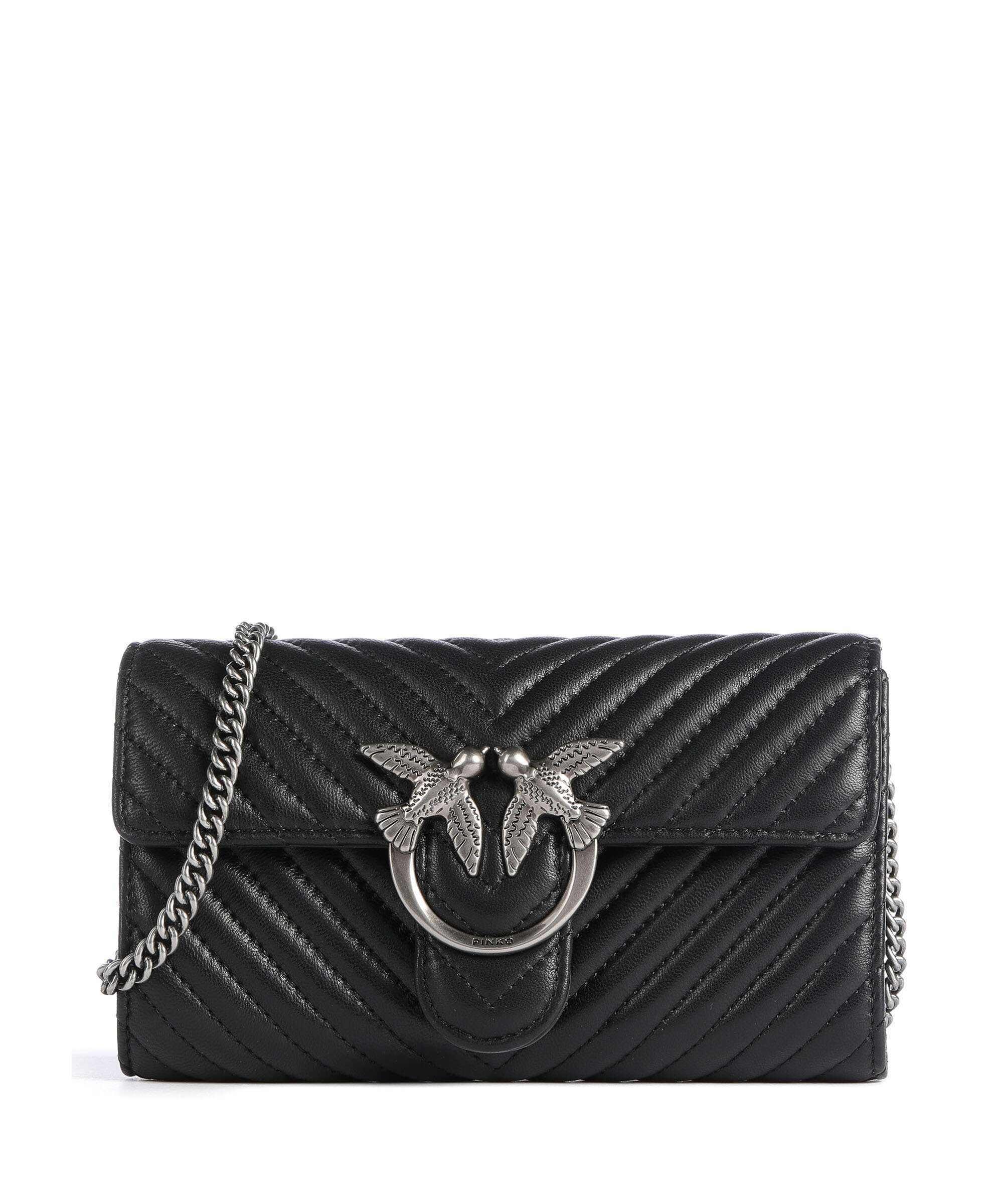 Pinko Love One Wallet nero/old silver