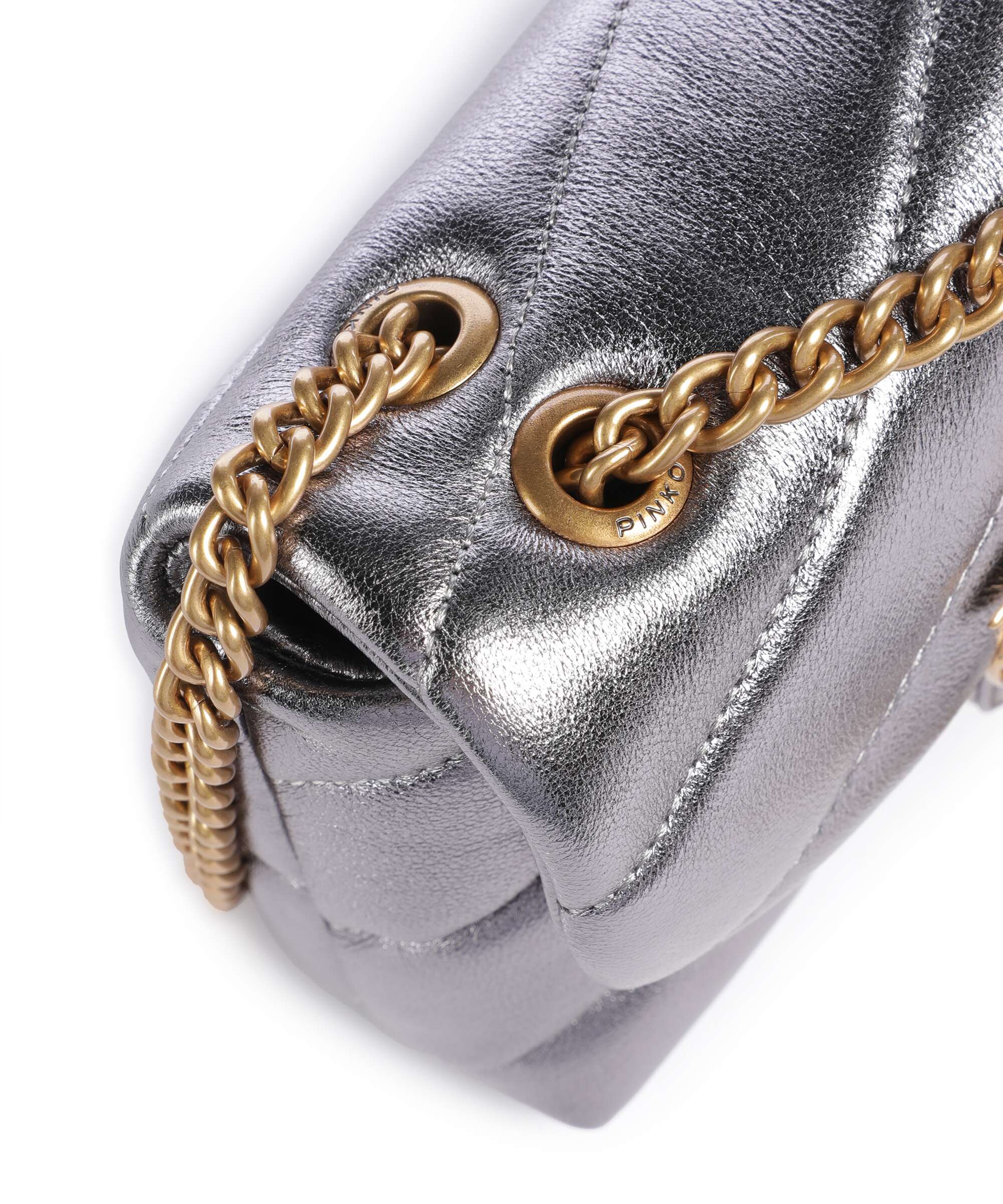 Pinko Love Puff Baby Shoulder bag antracite/antique gold - Image 5