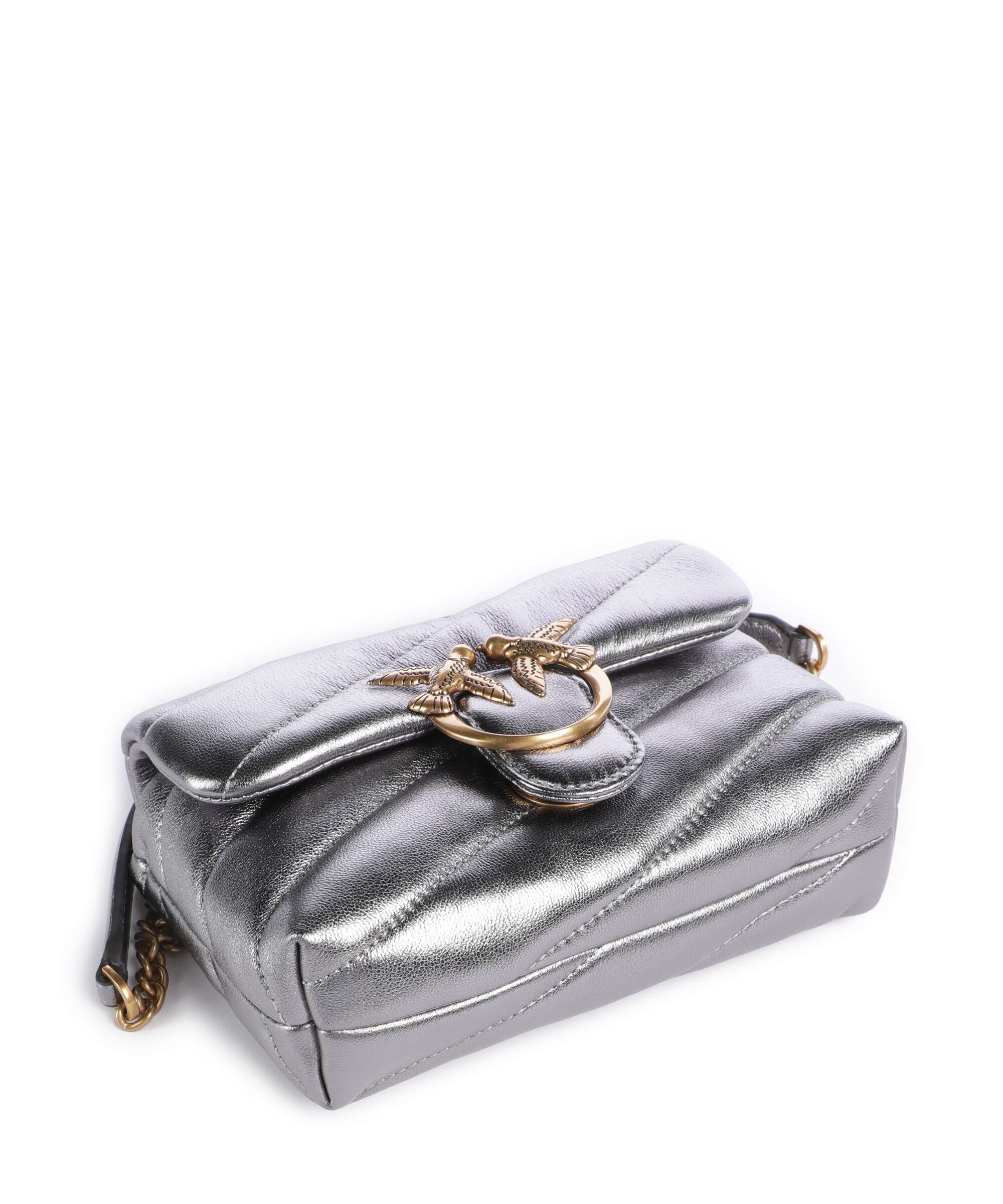 Pinko Love Puff Baby Shoulder bag antracite/antique gold - Image 6
