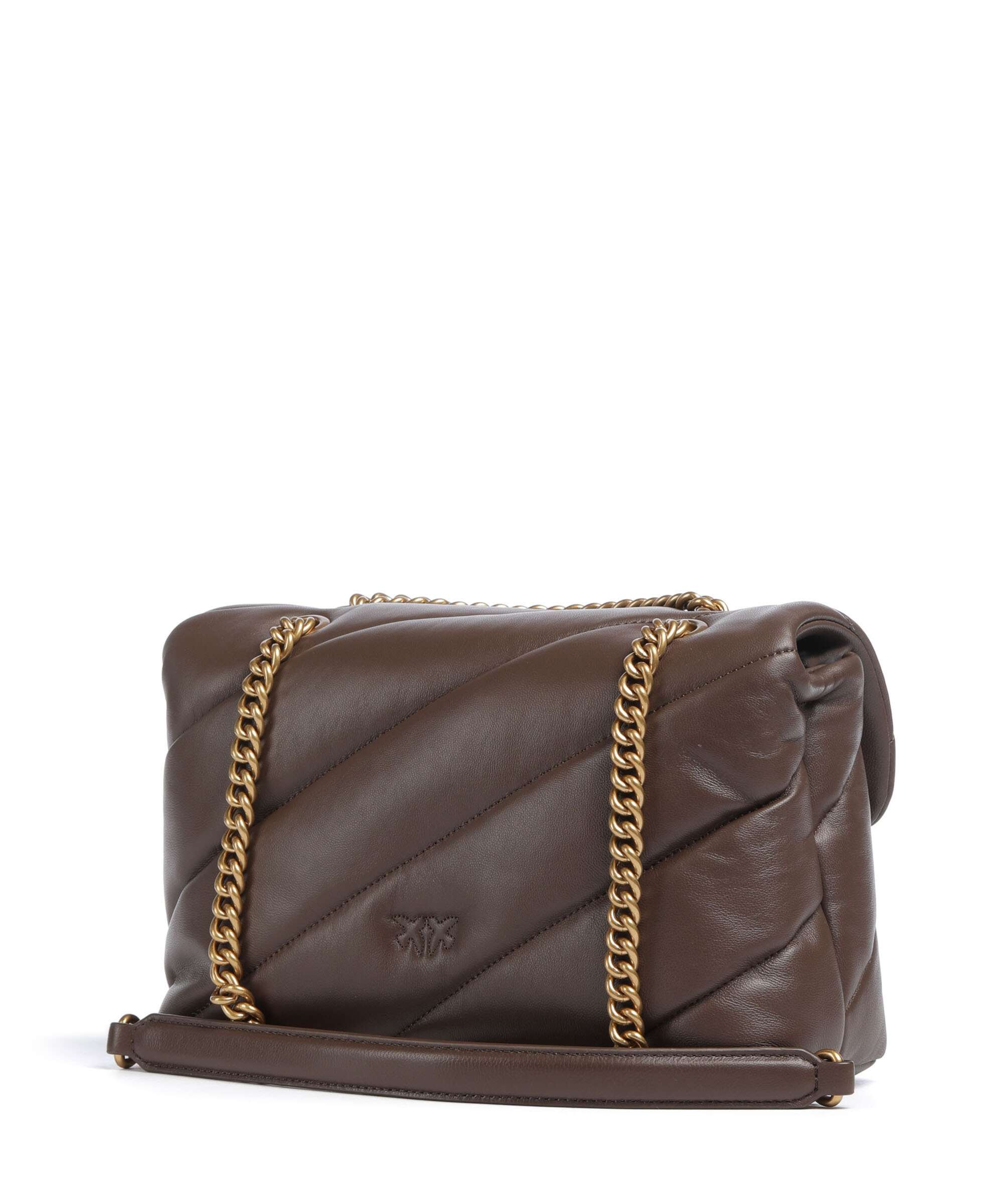 Pinko Love Puff Classic Shoulder bag marrone castano/antique gold - Image 2