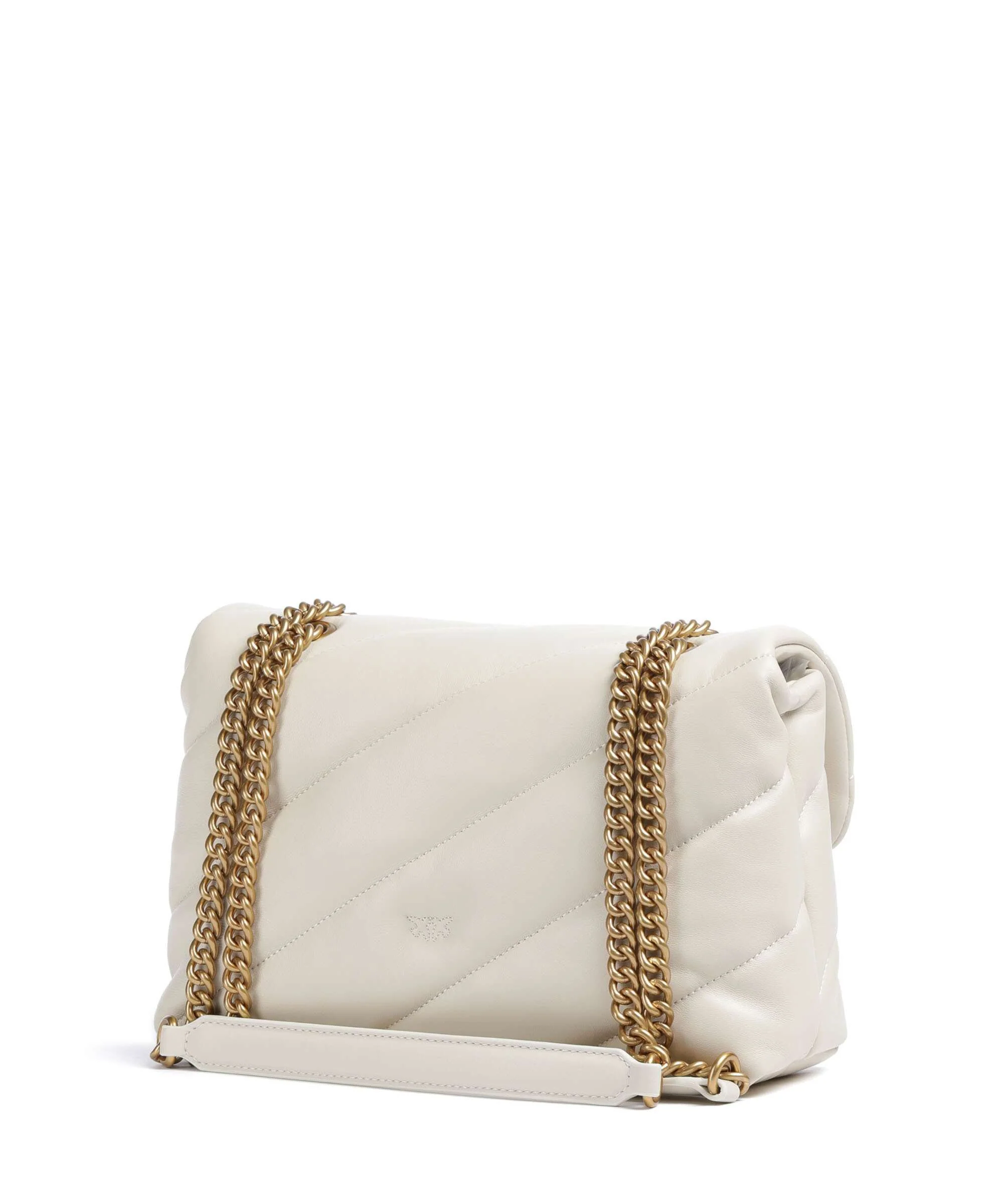 Pinko Love Puff Classic Shoulder bag bianco seta/antique gold - Image 2