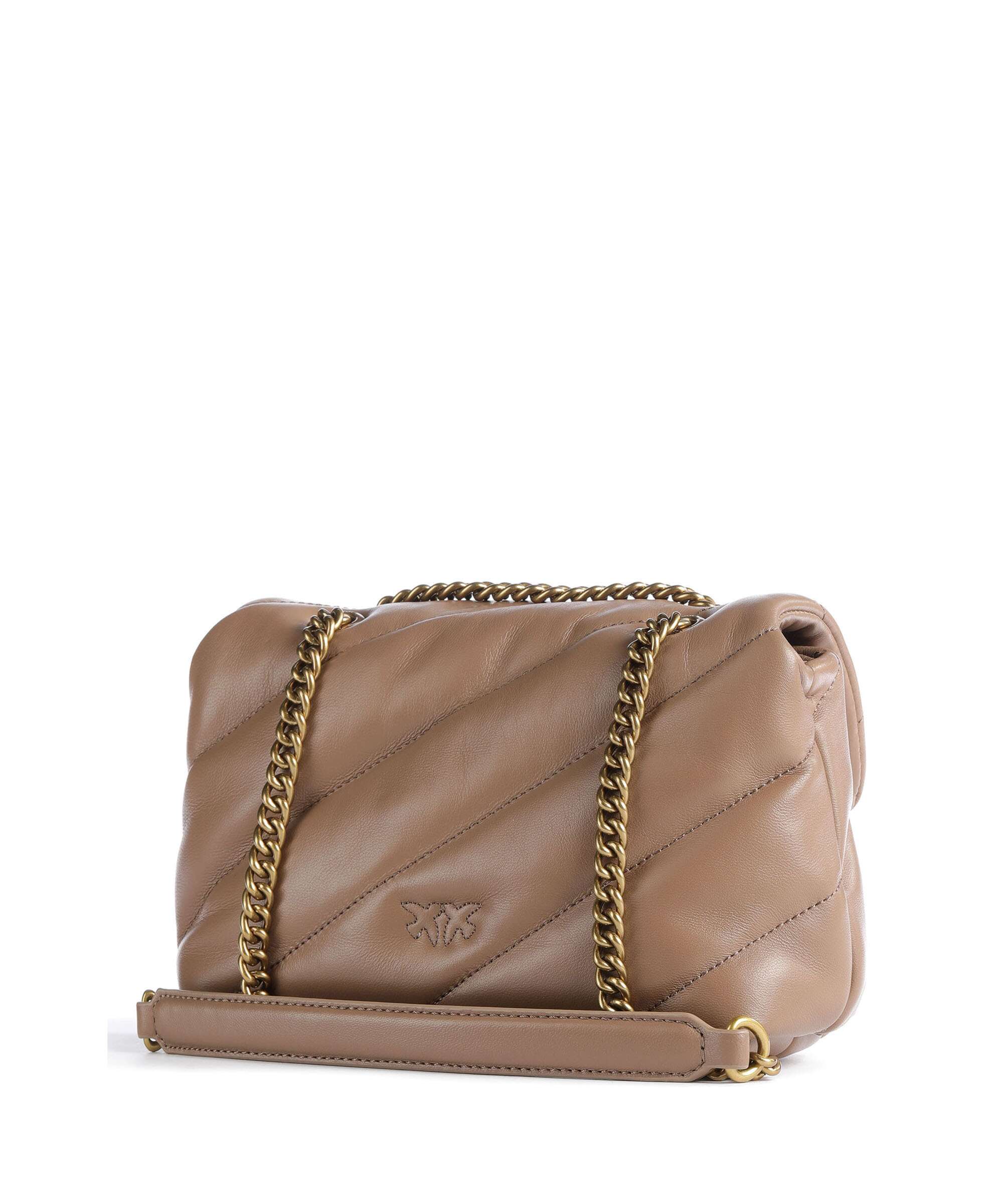 Pinko Love Puff Mini Shoulder bag biscotto zenzero/antique gold - Image 2