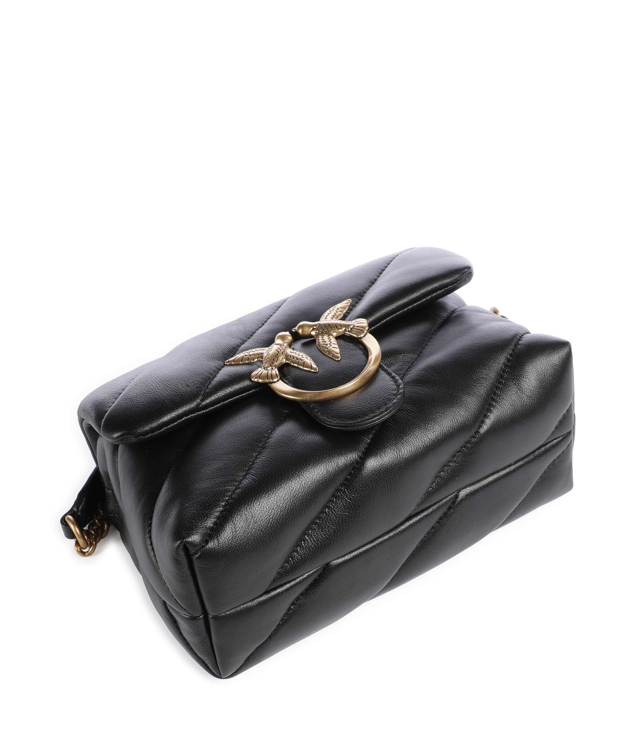 Pinko Love Puff Mini Shoulder bag nero/antique gold - Image 5