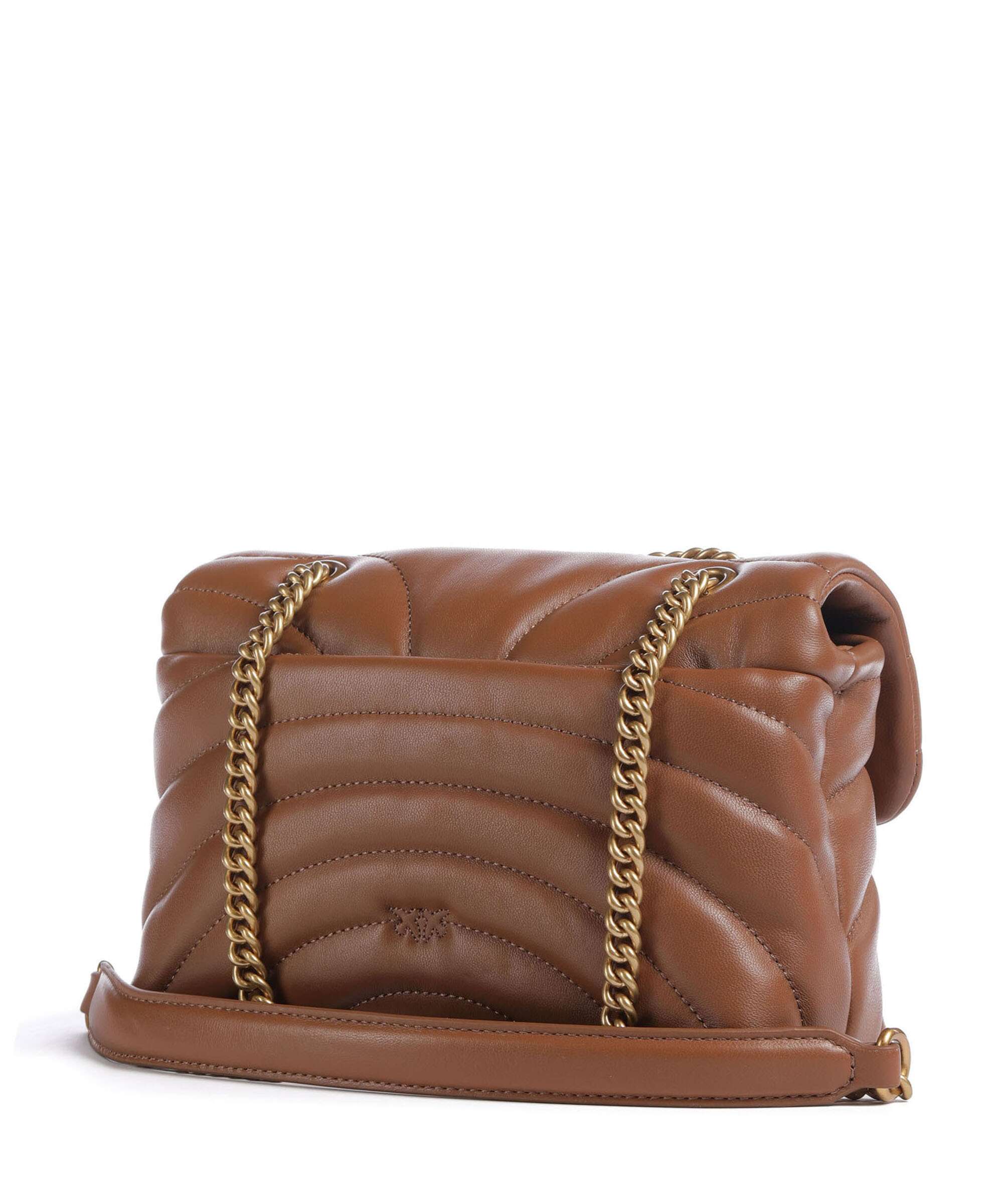 Pinko Love Puff Mini Shoulder bag marrone/leone/antique gold - Image 2