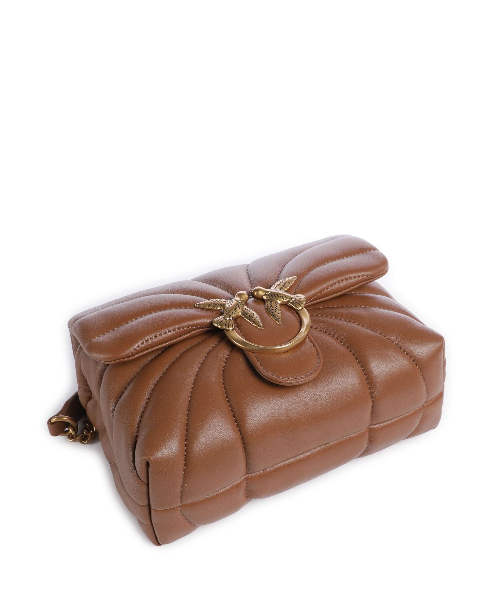 Pinko Love Puff Mini Shoulder bag marrone/leone/antique gold - Image 6