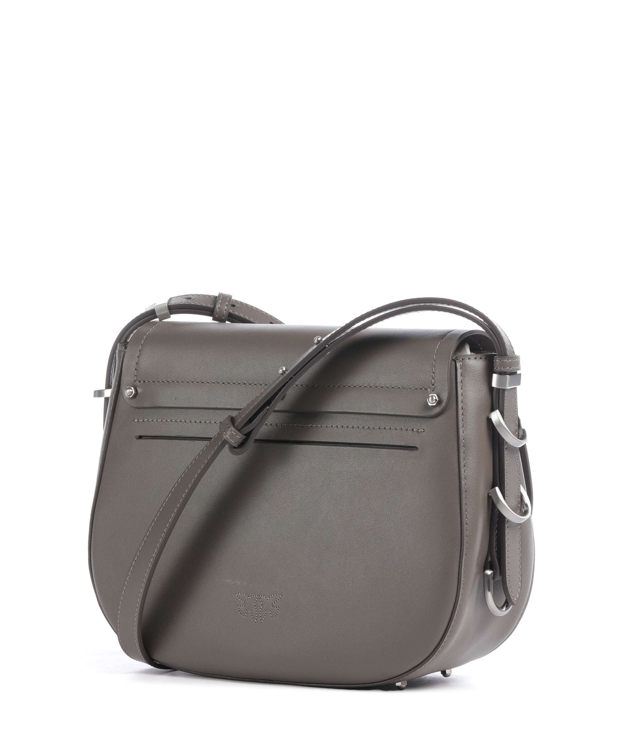 Pinko Saddle Classic Crossbody bag grigio asfalto/matt silver - Image 2