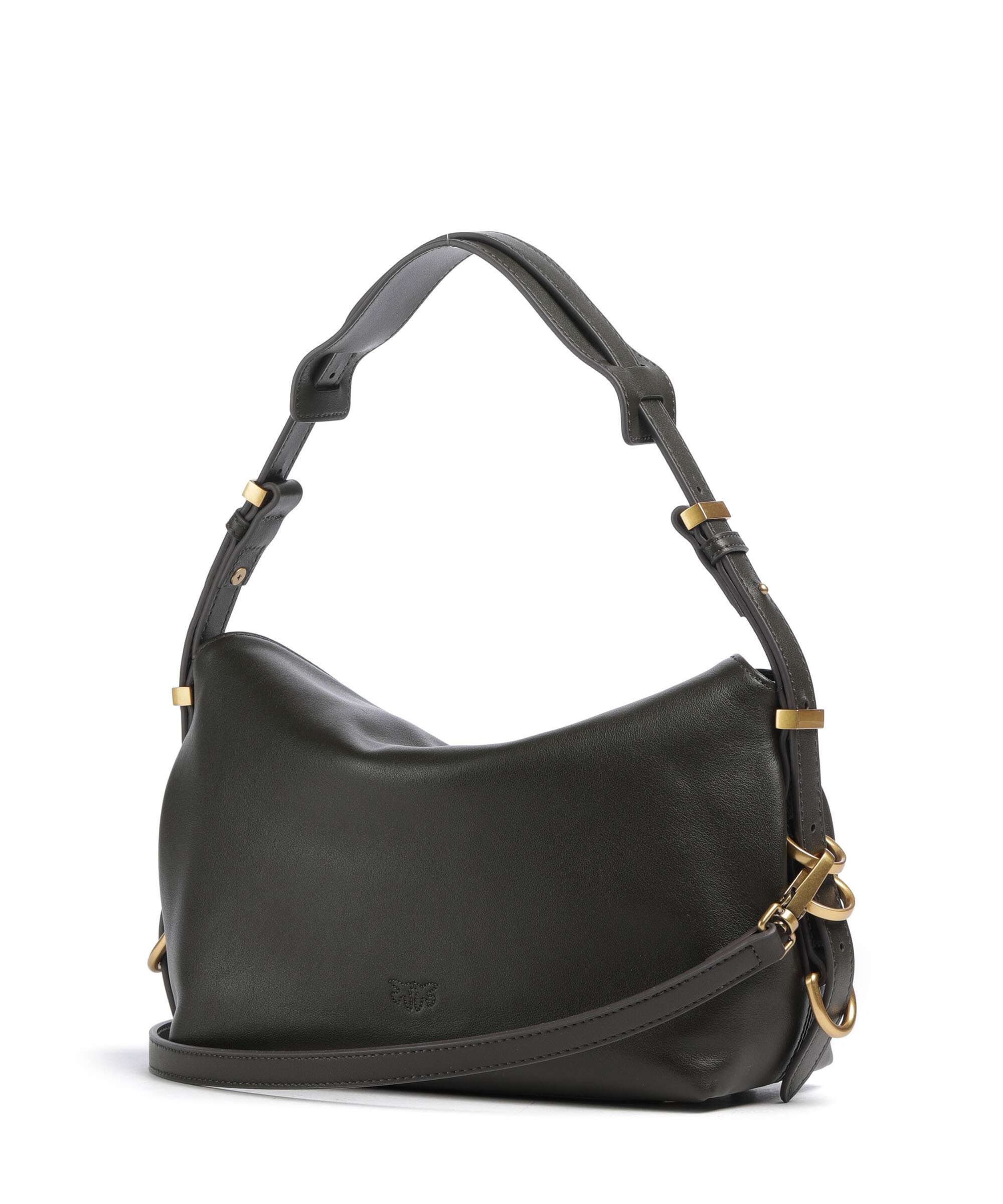 Pinko Saddle Horizontal Mini Shoulder bag verde fango/antique gold - Image 2