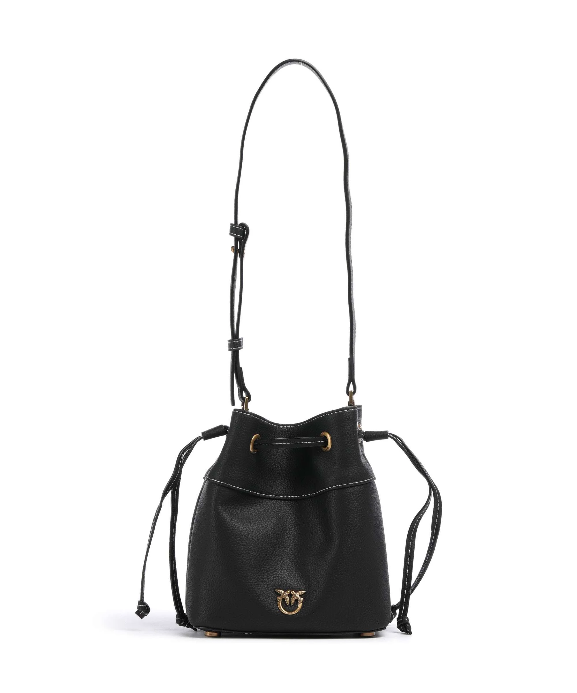 Pinko Secchiello Mini Bucket bag nero/antique gold