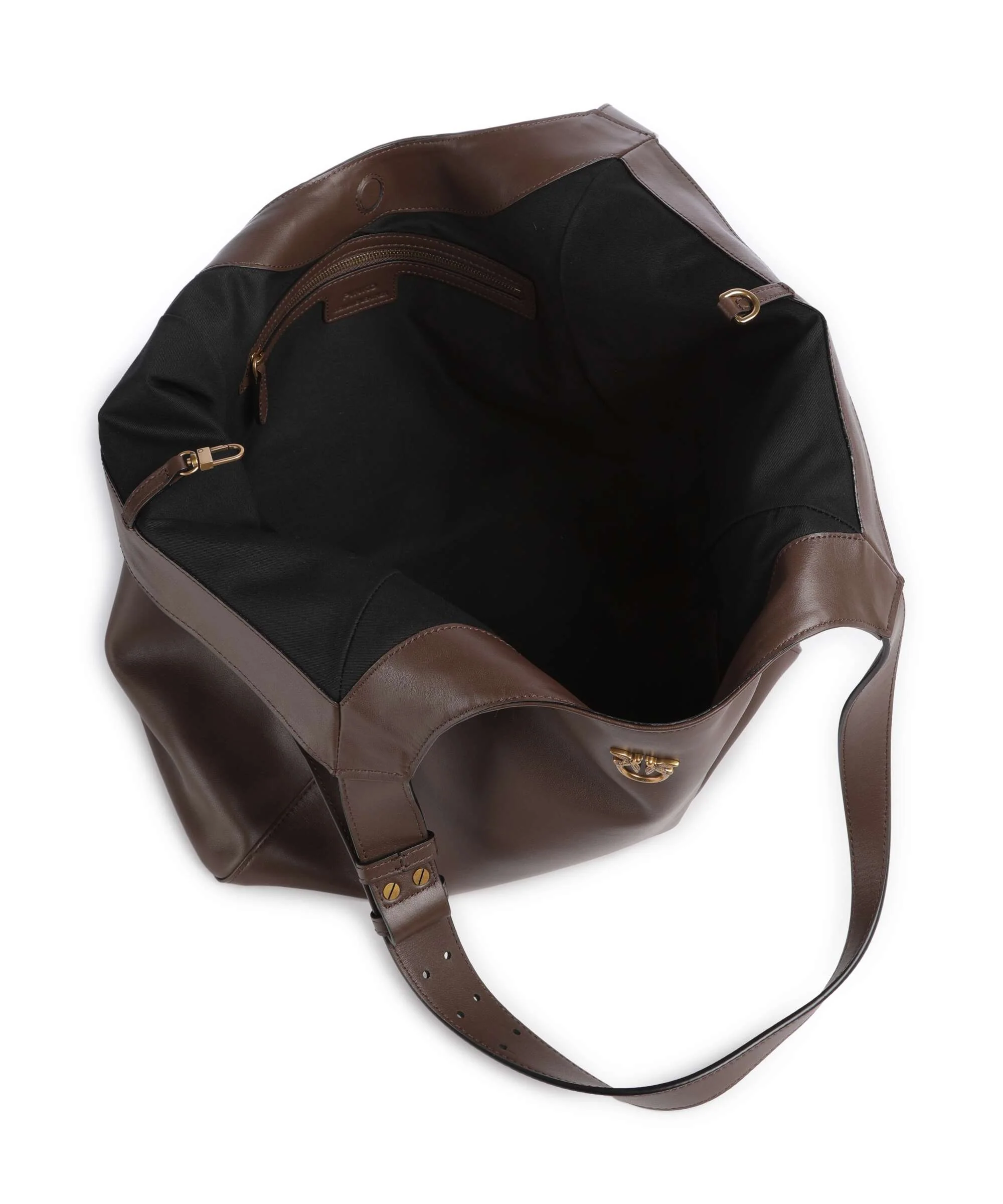 Pinko Tote bag marrone castano/antique gold - Image 7