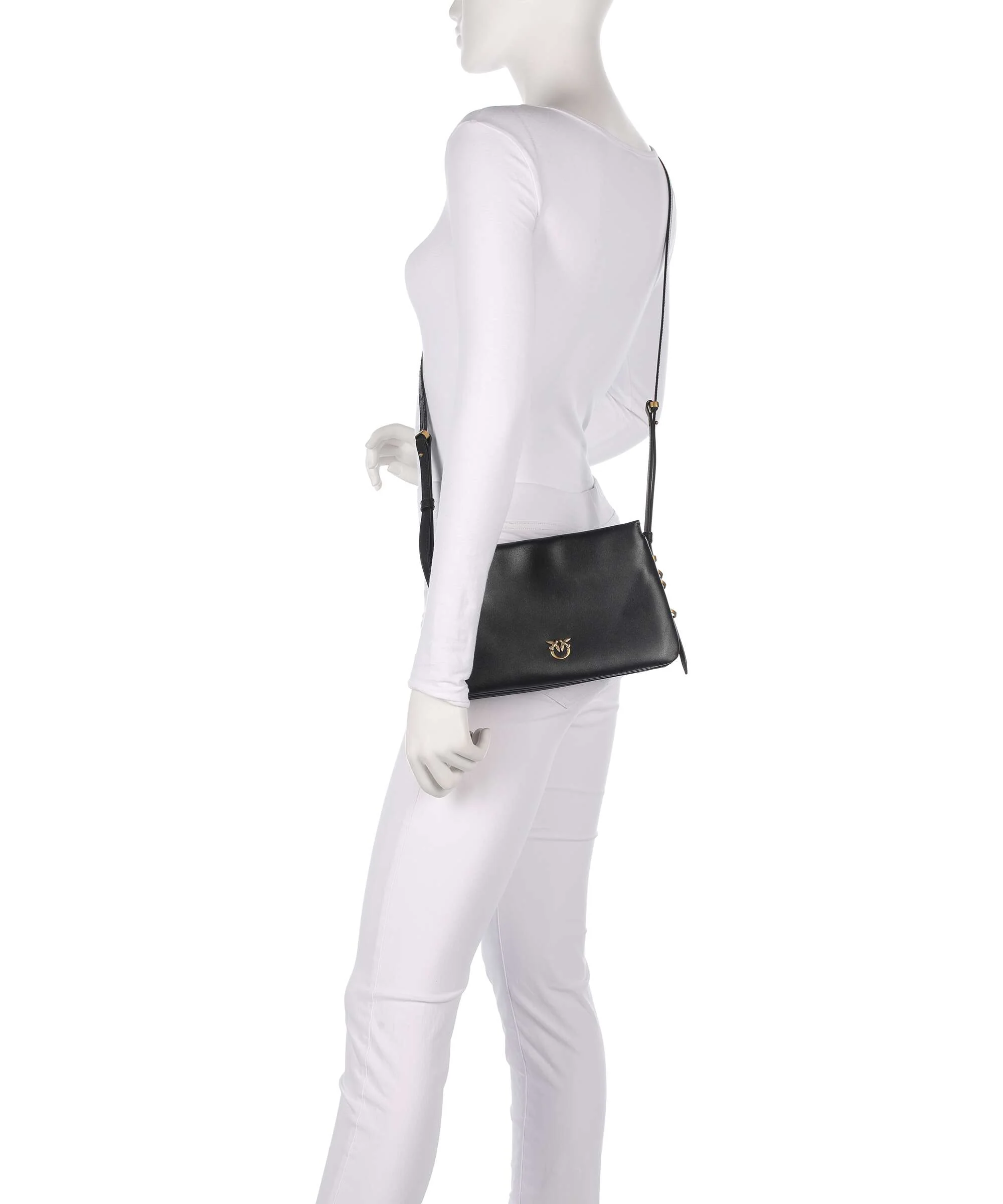Pinko Triplet Mini Crossbody bag nero/antique gold - Image 3