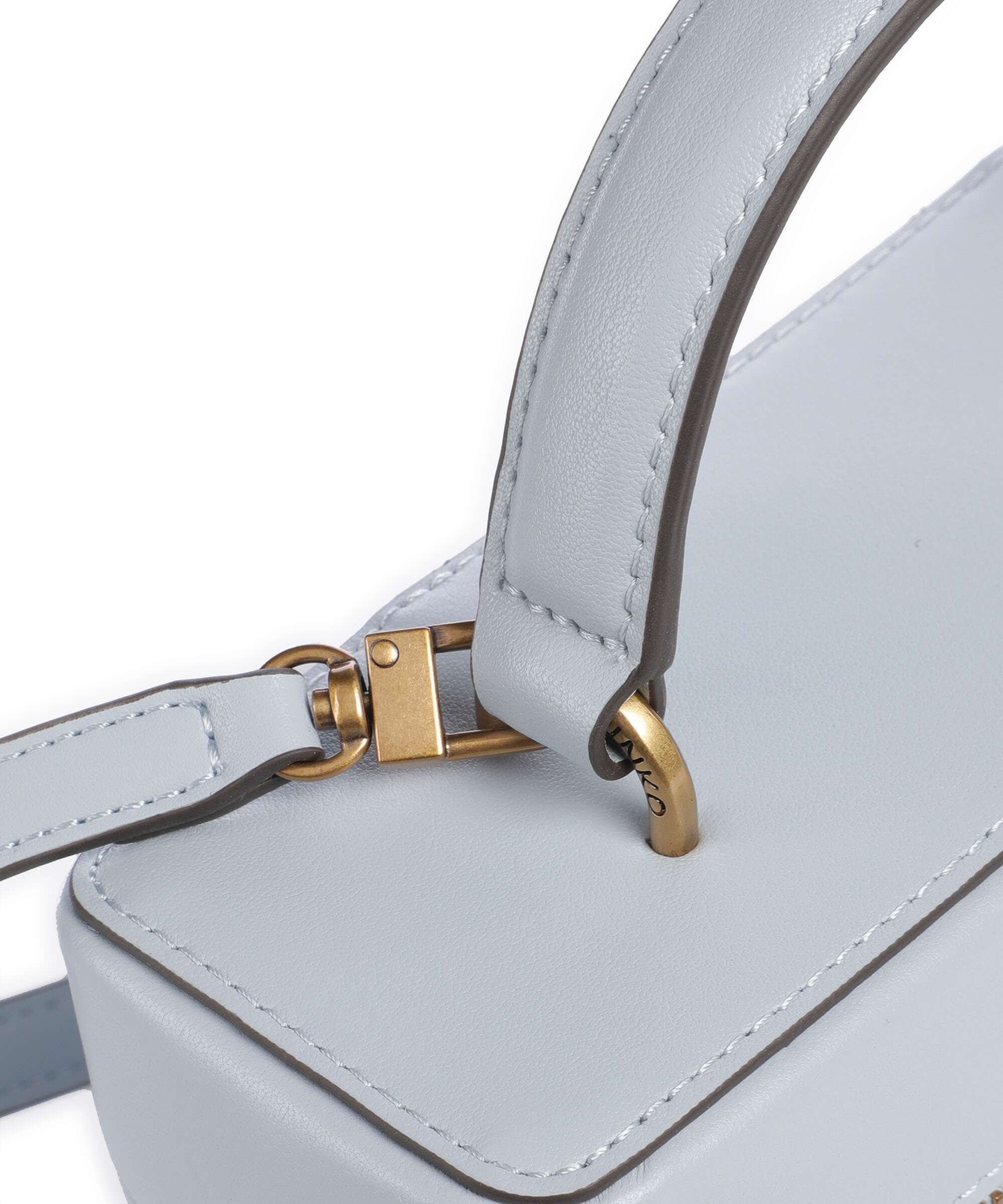 Pinko Vanity Mini Crossbody bag azzurro celeste/antique gold - Image 4