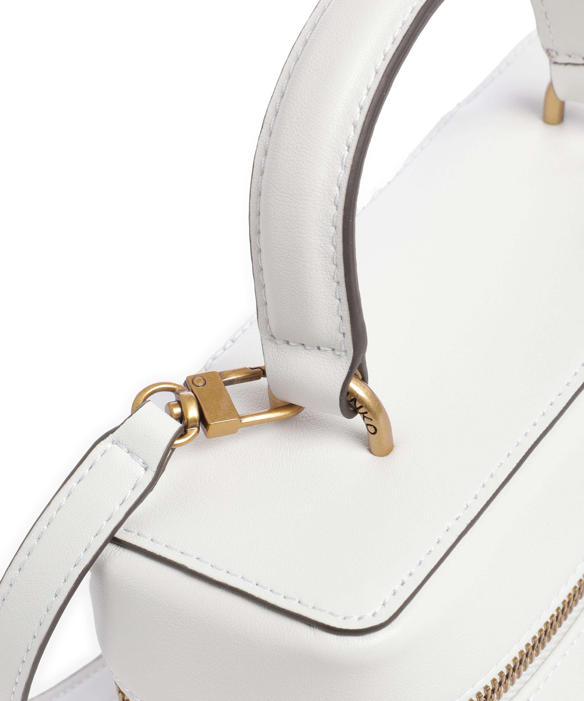 Pinko Vanity Mini Crossbody bag bianco nembo/antique gold - Image 4