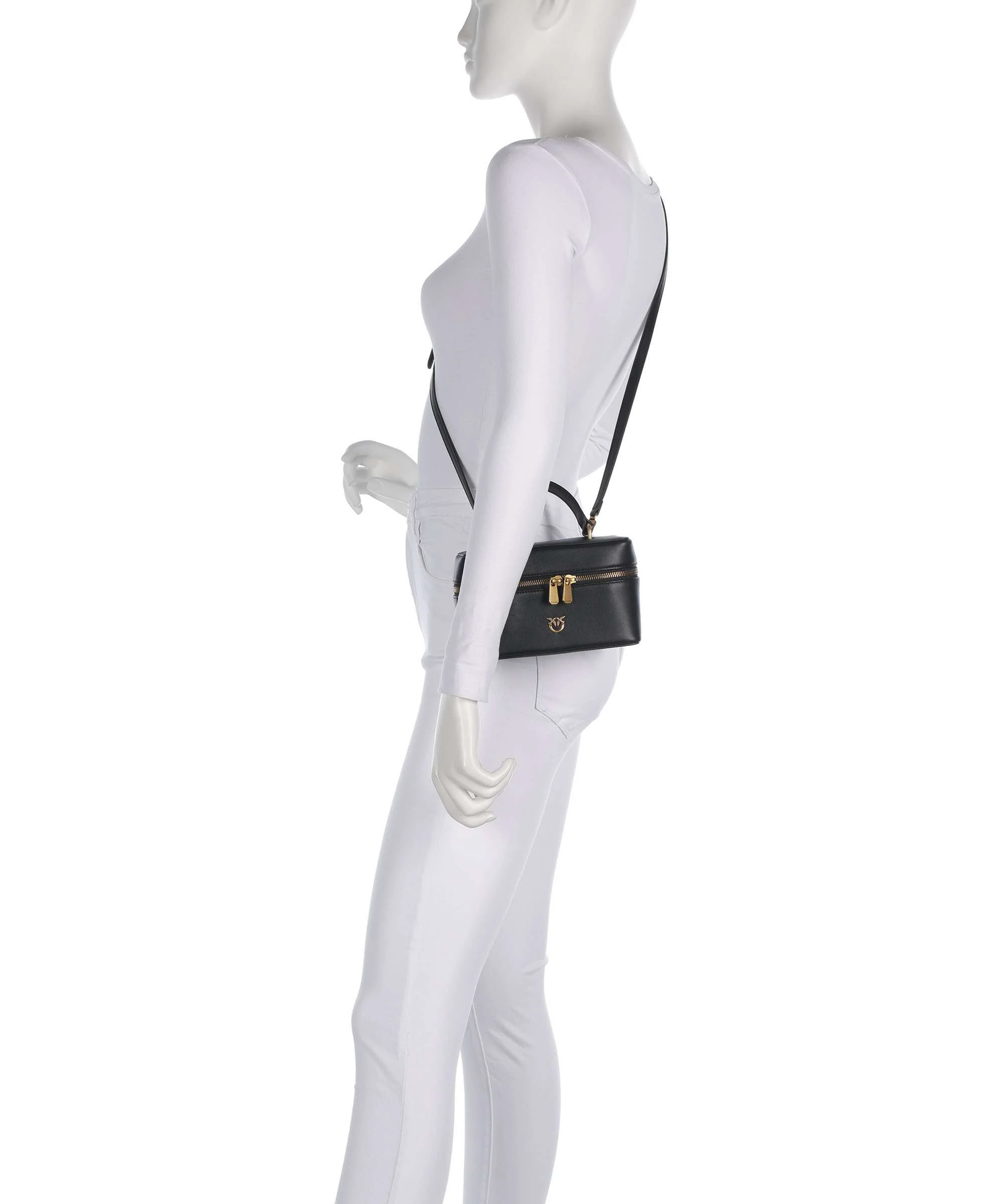 Pinko Vanity Mini Crossbody bag nero/antique gold - Image 3
