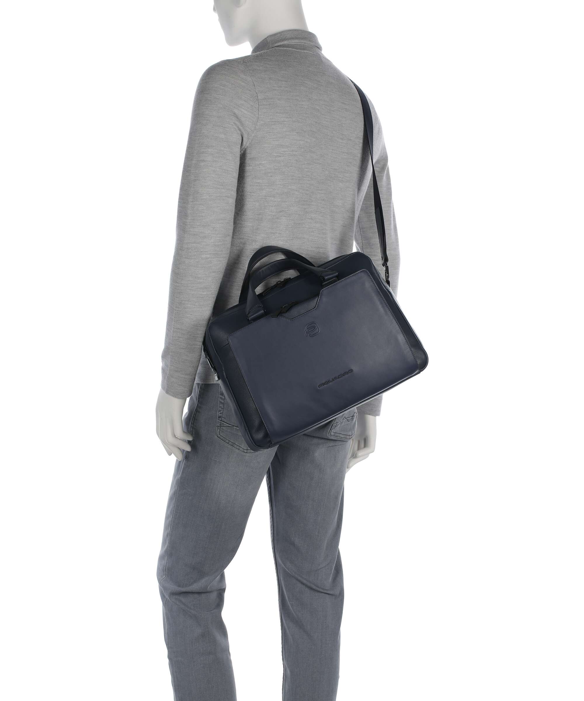 Piquadro Ael Briefcase blue - Image 3