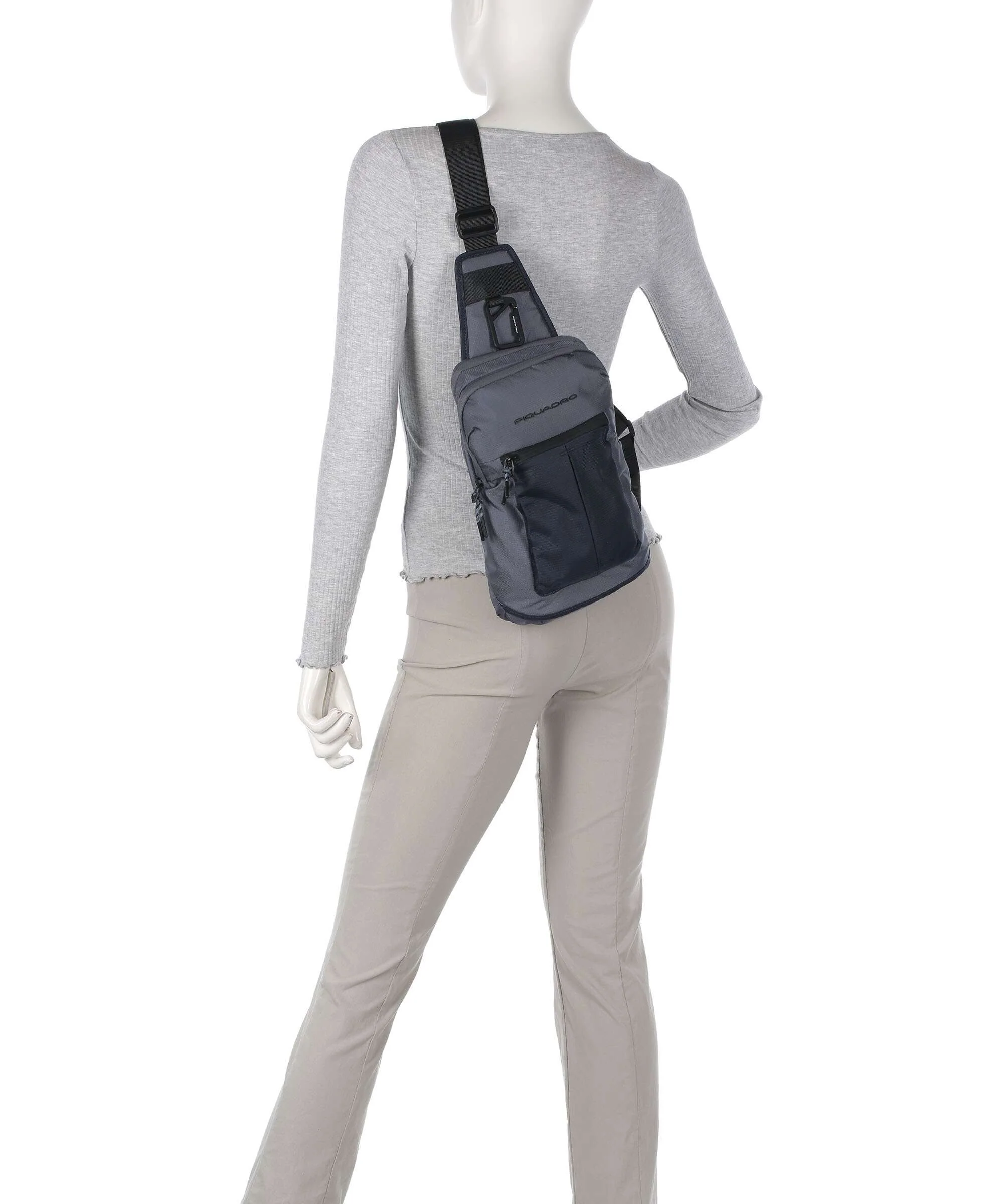 Piquadro Arne Sling bag blu nebbia - Image 3