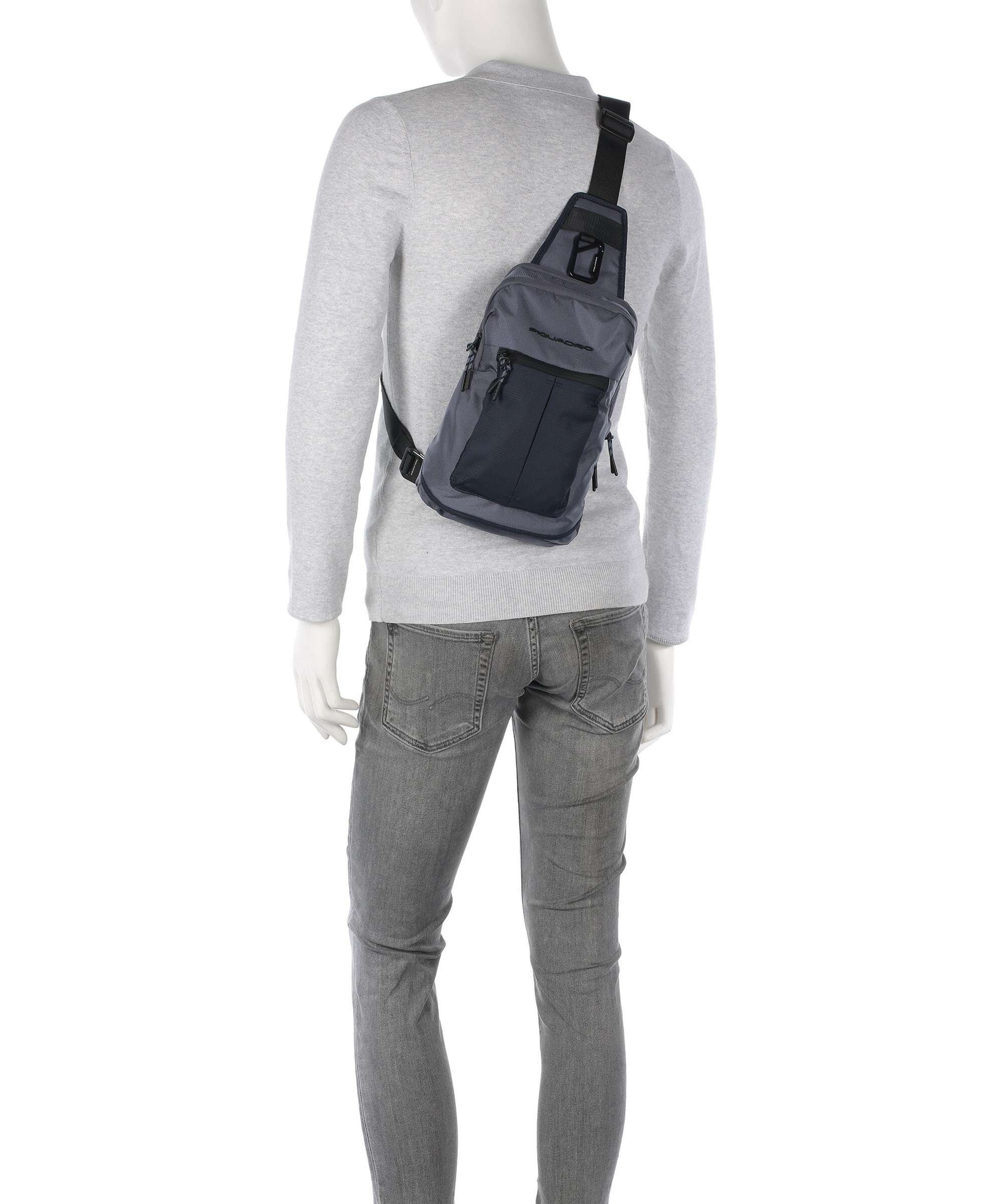 Piquadro Arne Sling bag blu nebbia - Image 4