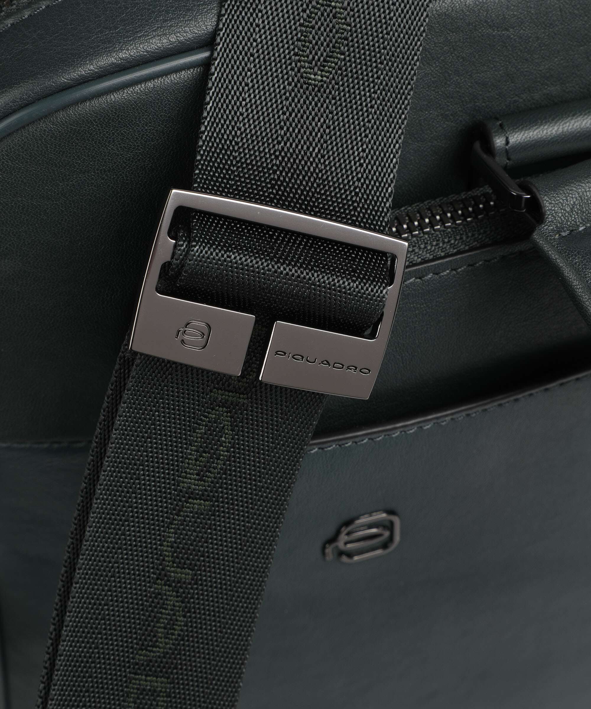Piquadro Black Square Briefcase verde bosco/verde oliva - Image 4