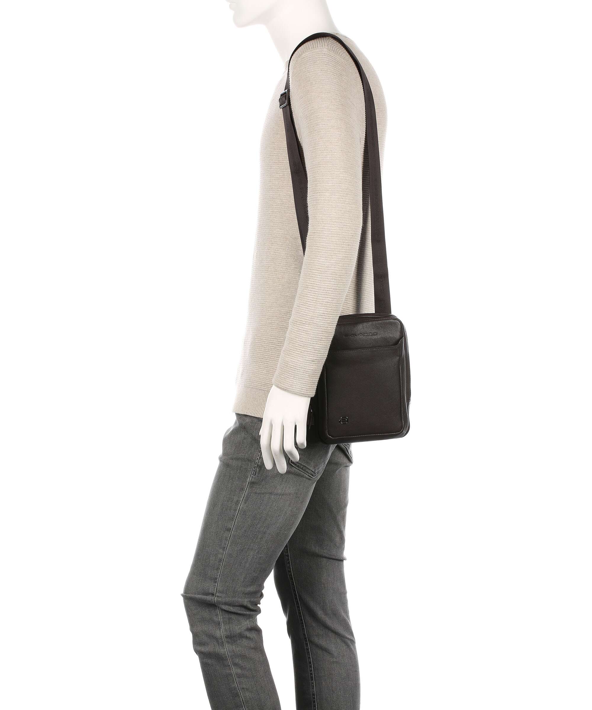 Piquadro Black Square Crossbody bag testa di moro - Image 3