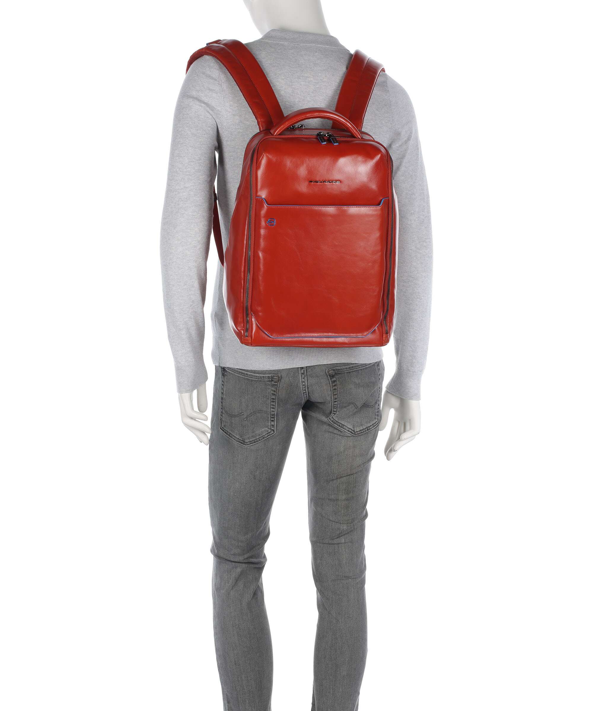 Piquadro Blue Square Backpack tabacco - Image 3