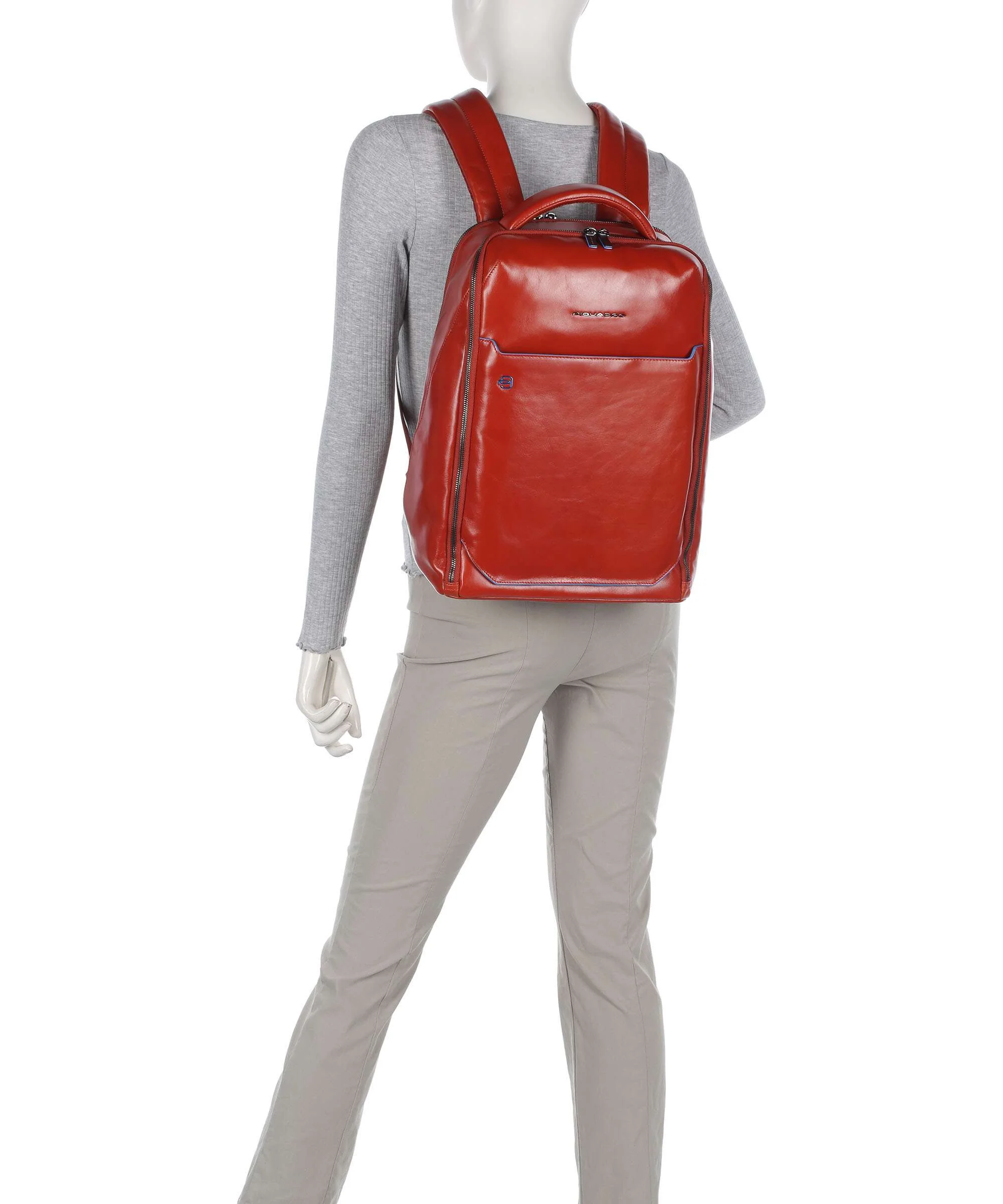 Piquadro Blue Square Backpack tabacco - Image 4