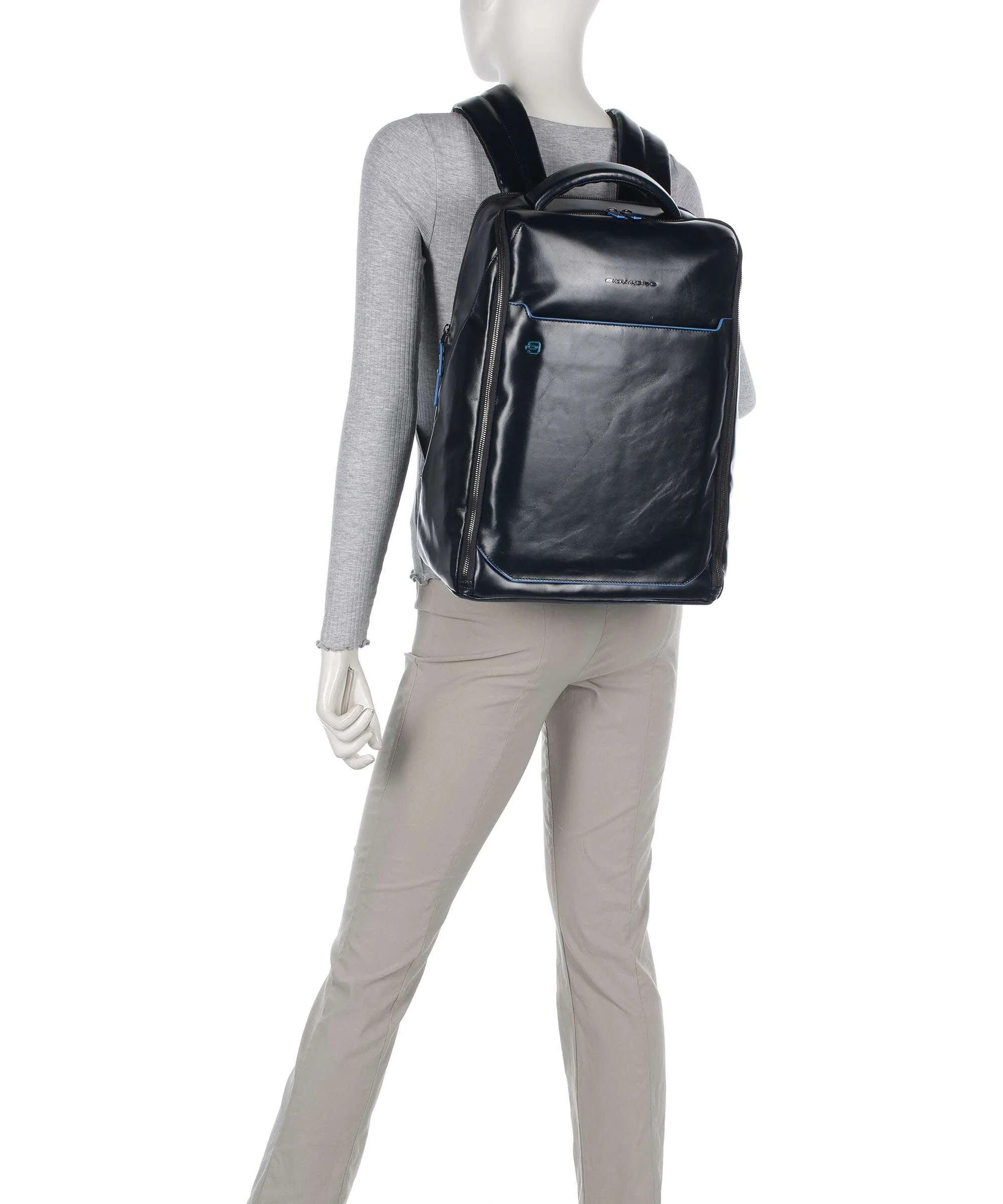 Piquadro Blue Square Backpack blu notte - Image 4